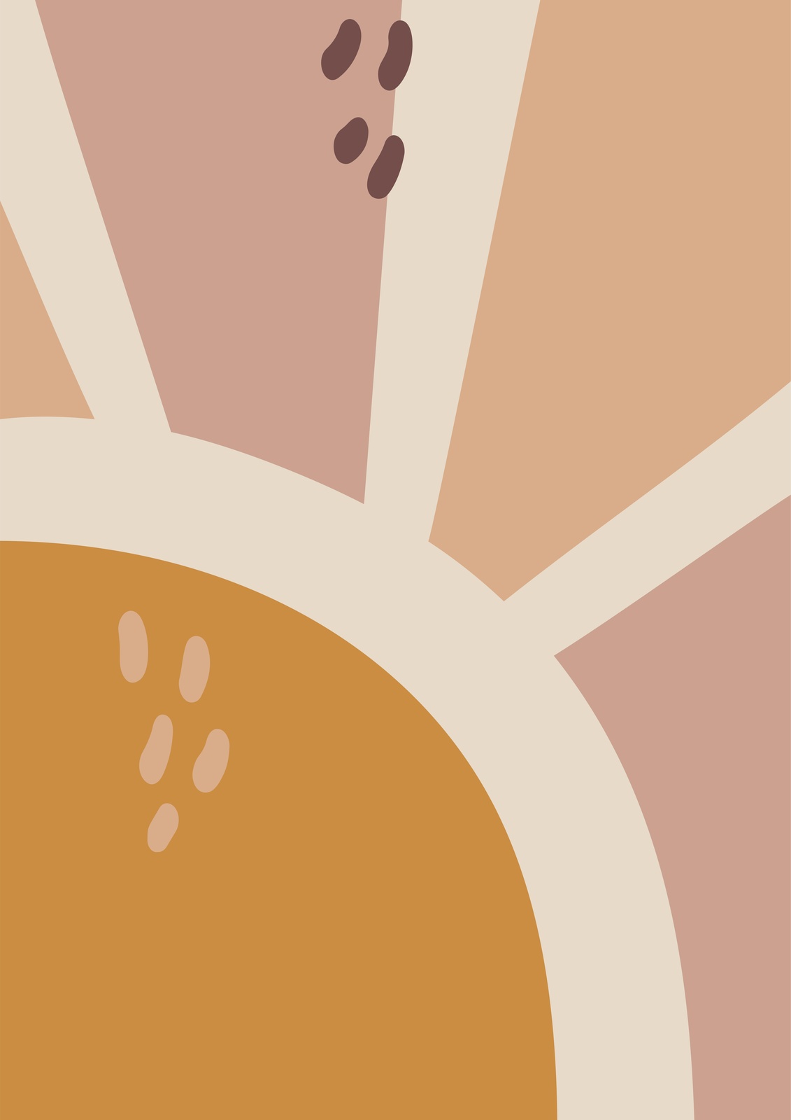 Boho Sunburst Abstract Wall Art