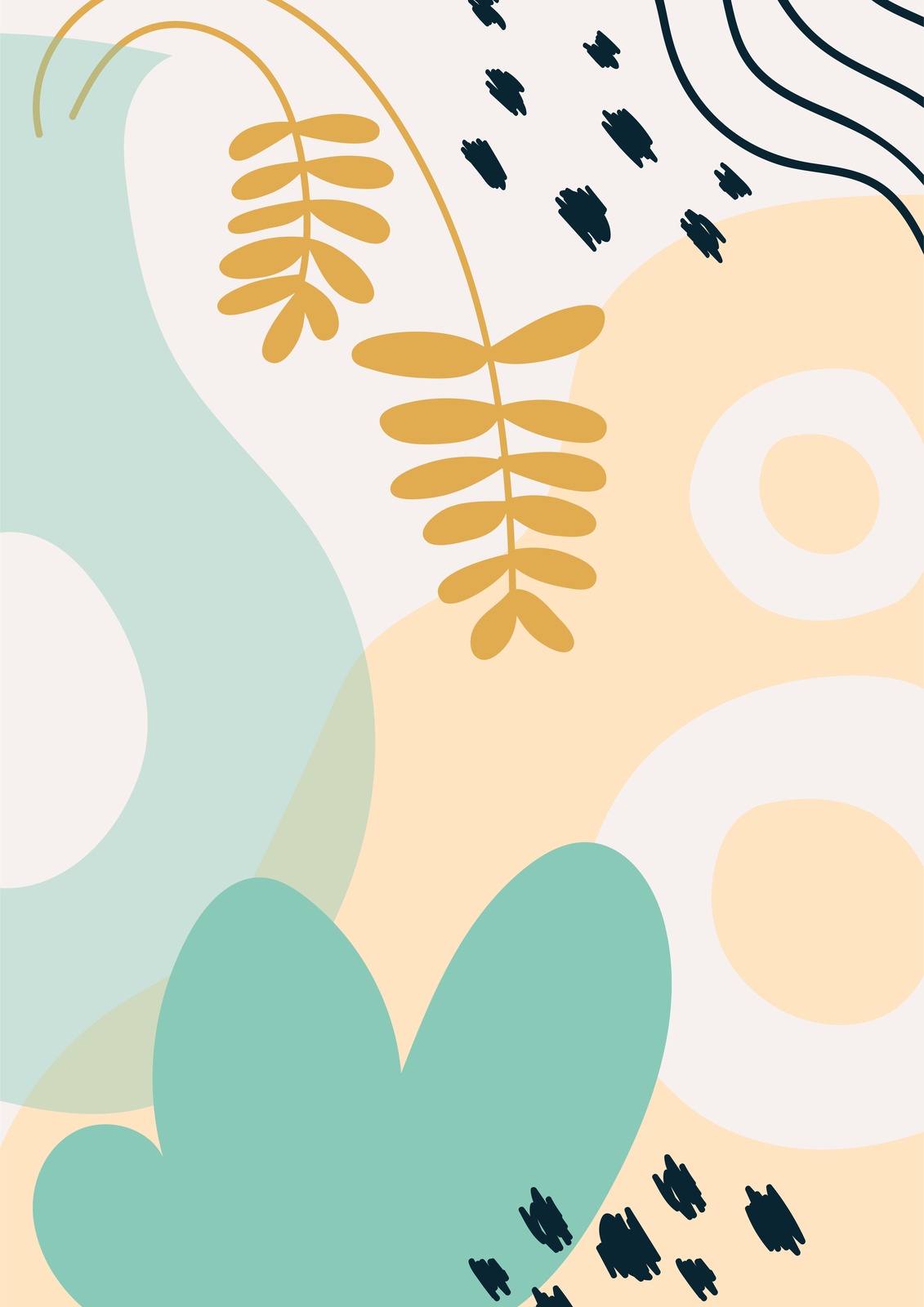 Modern Abstract Botanical Wall Art