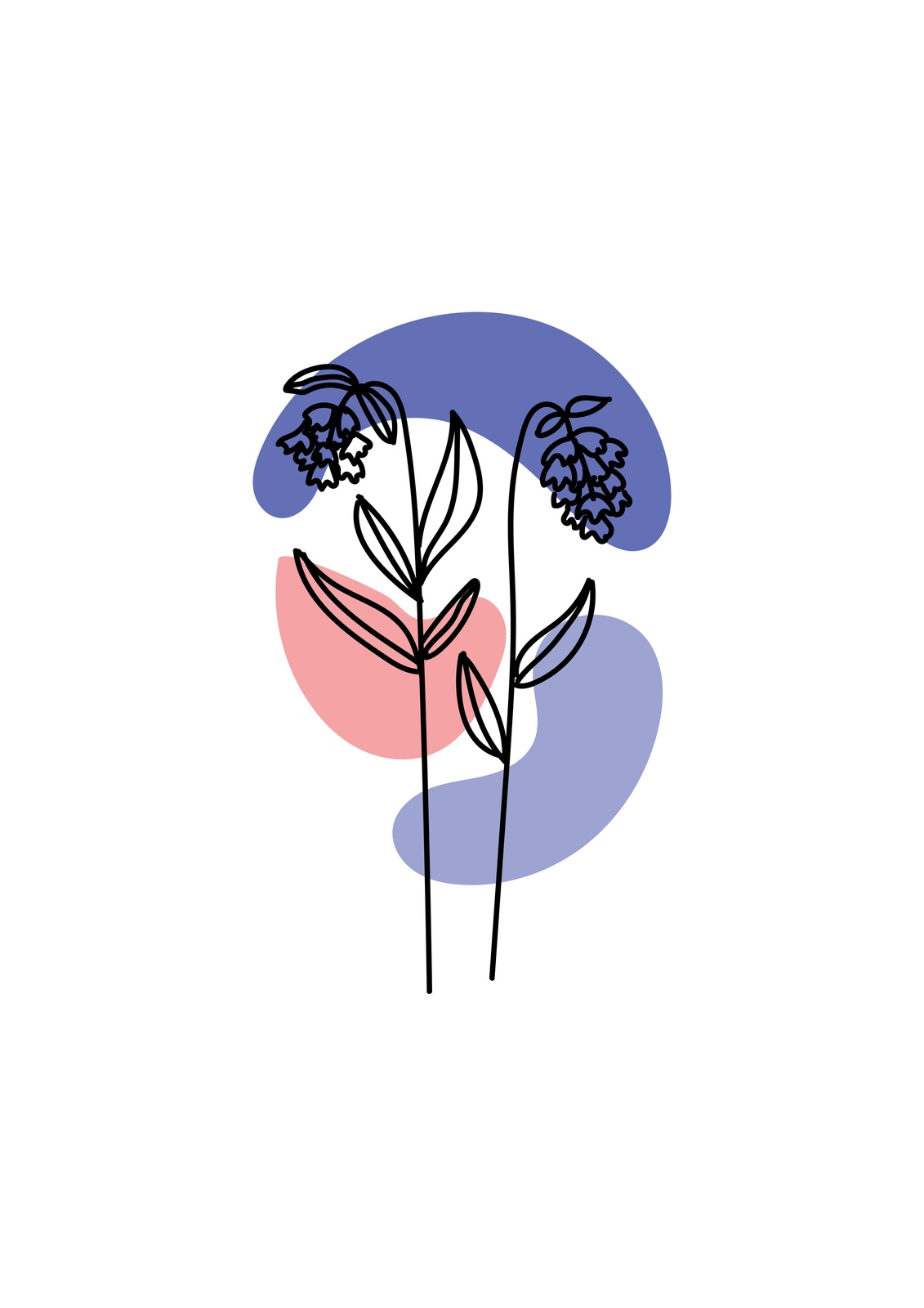 Abstract Floral Line Art Wall Art