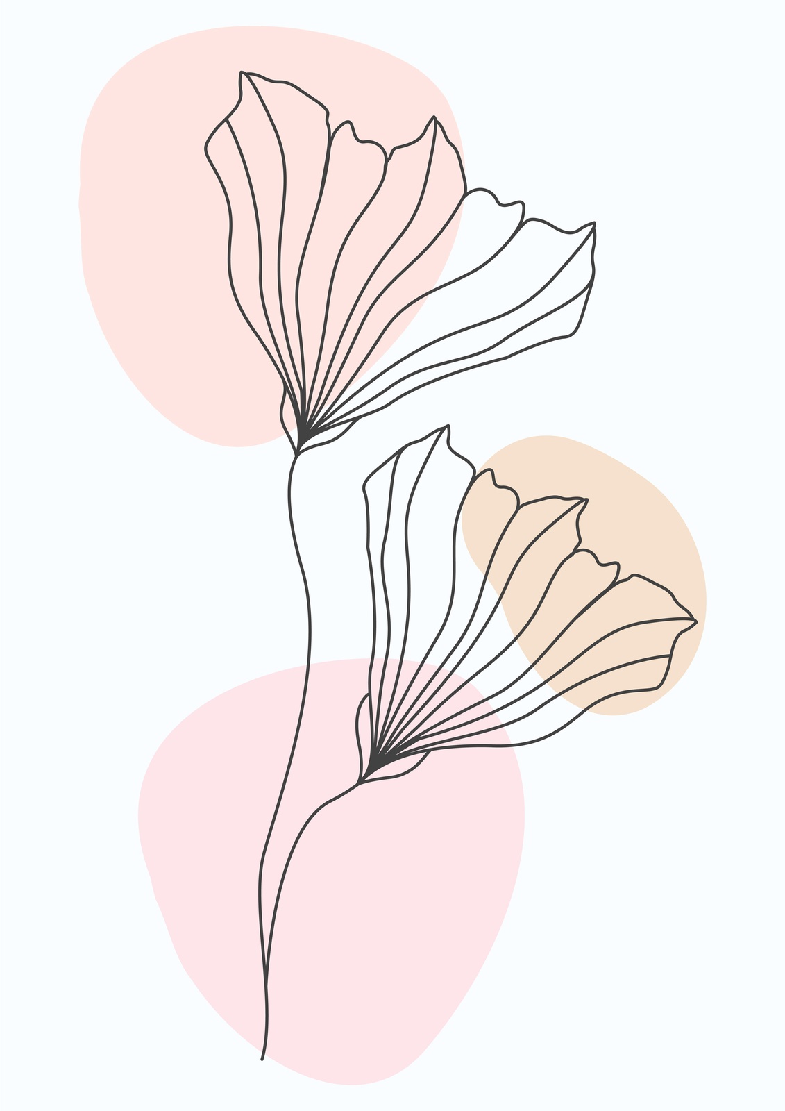 Minimalist Floral Line Art Wall Art