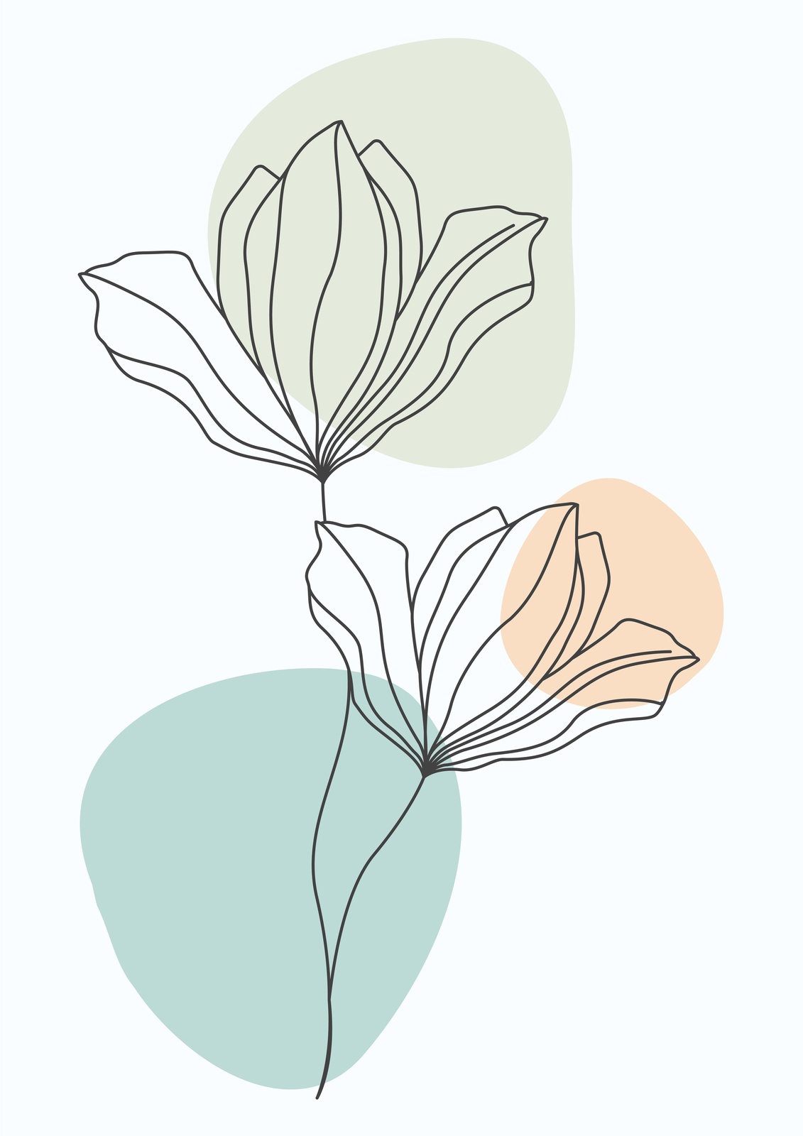 Minimalist Floral Line Art Wall Art