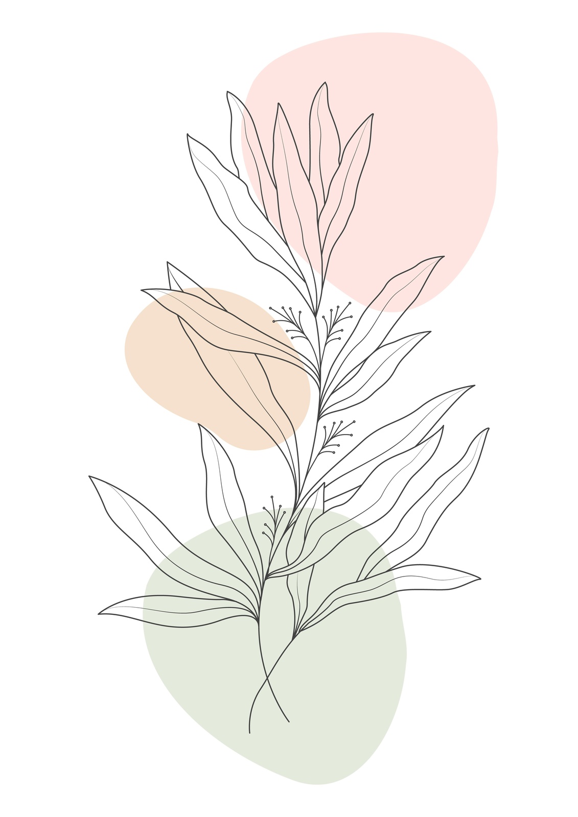 Minimalist Botanical Line Art Wall Art