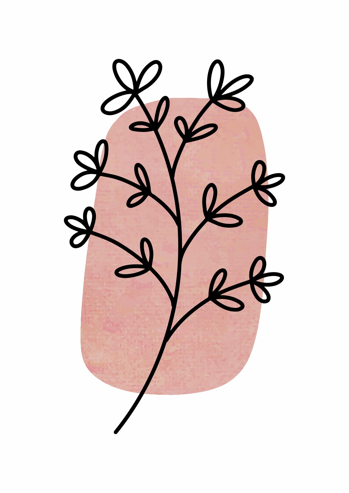 Boho Minimalist Branch Wall Art