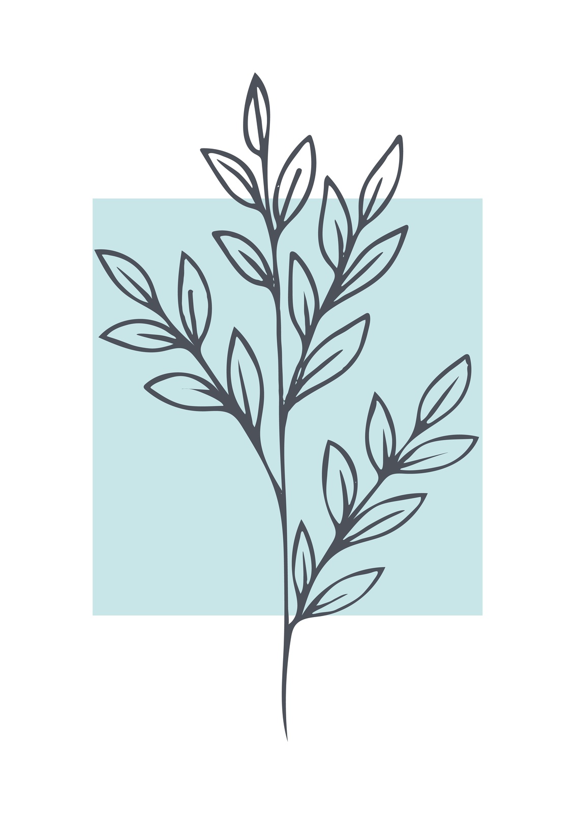 Minimalist Botanical Branch Wall Art