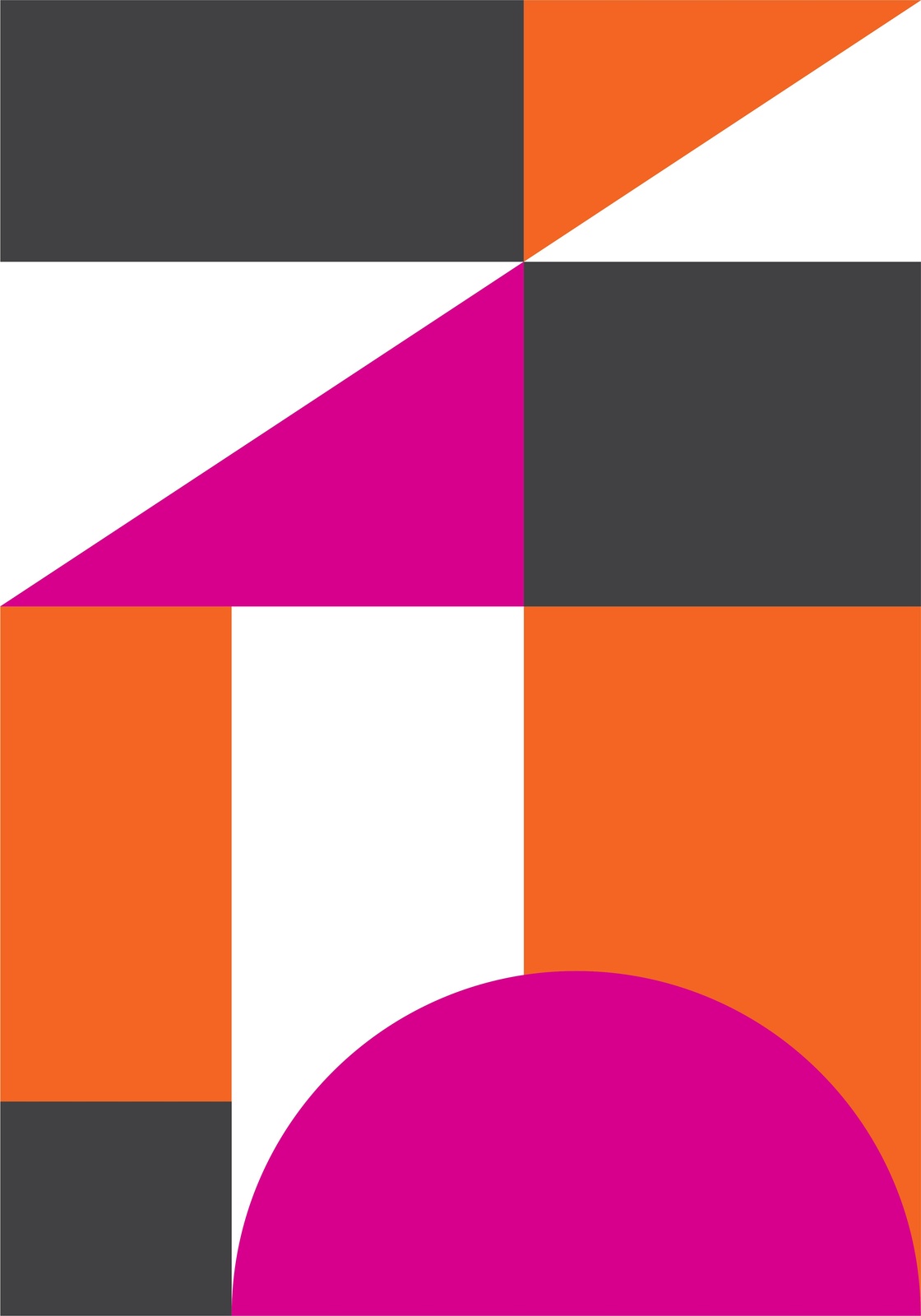 Bold Geometric Modern Art Wall Art
