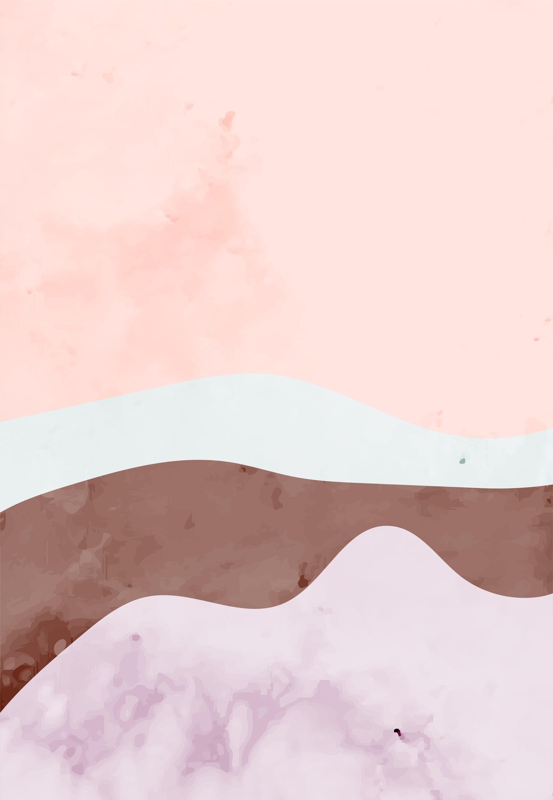 Soft Desert Landscape Abstract Wall Art