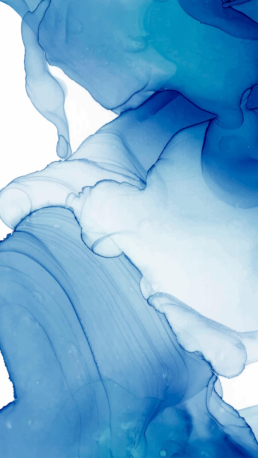 Abstract Blue Flow Wall Art for Modern Decor