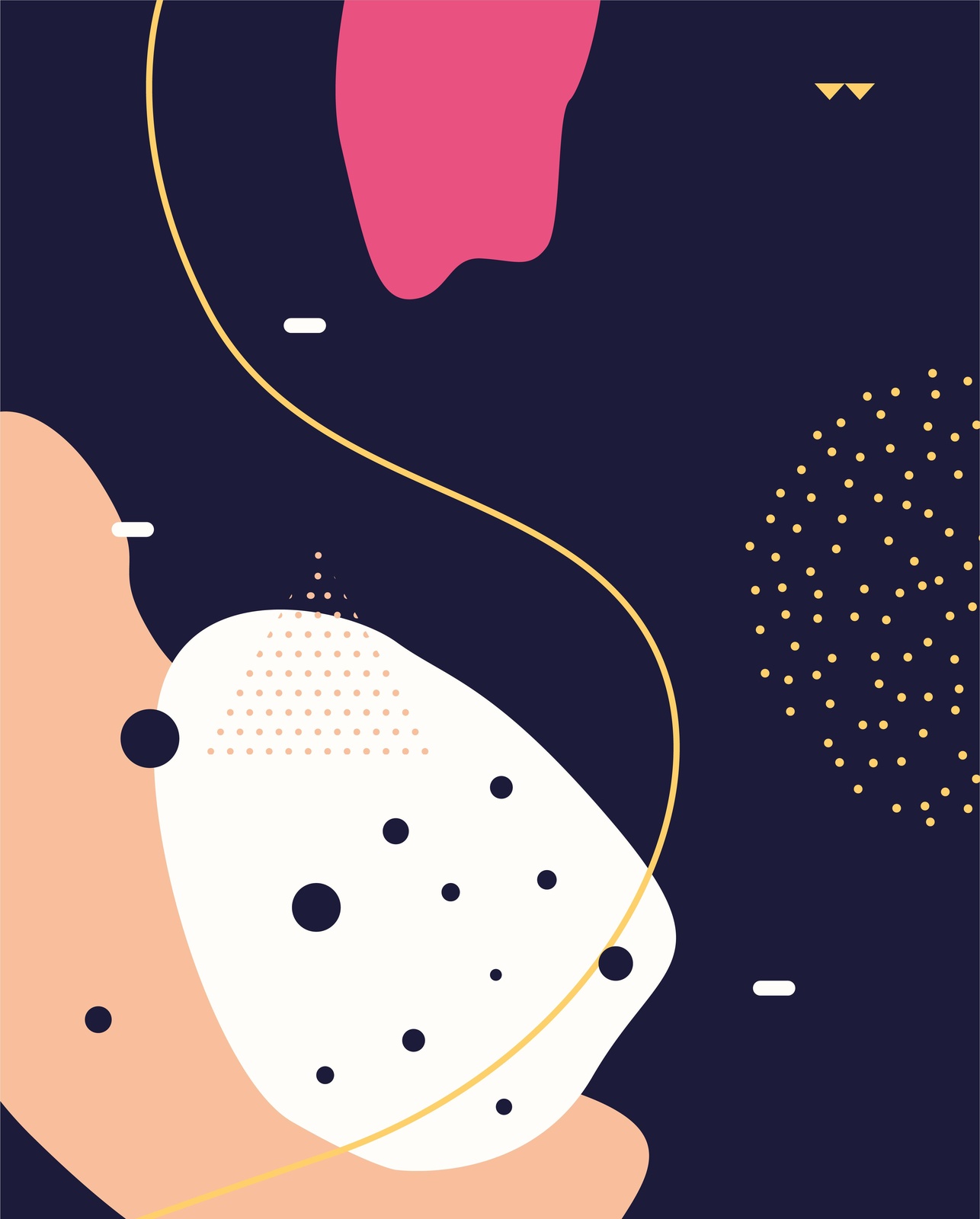 Abstract Modern Shapes Wall Art