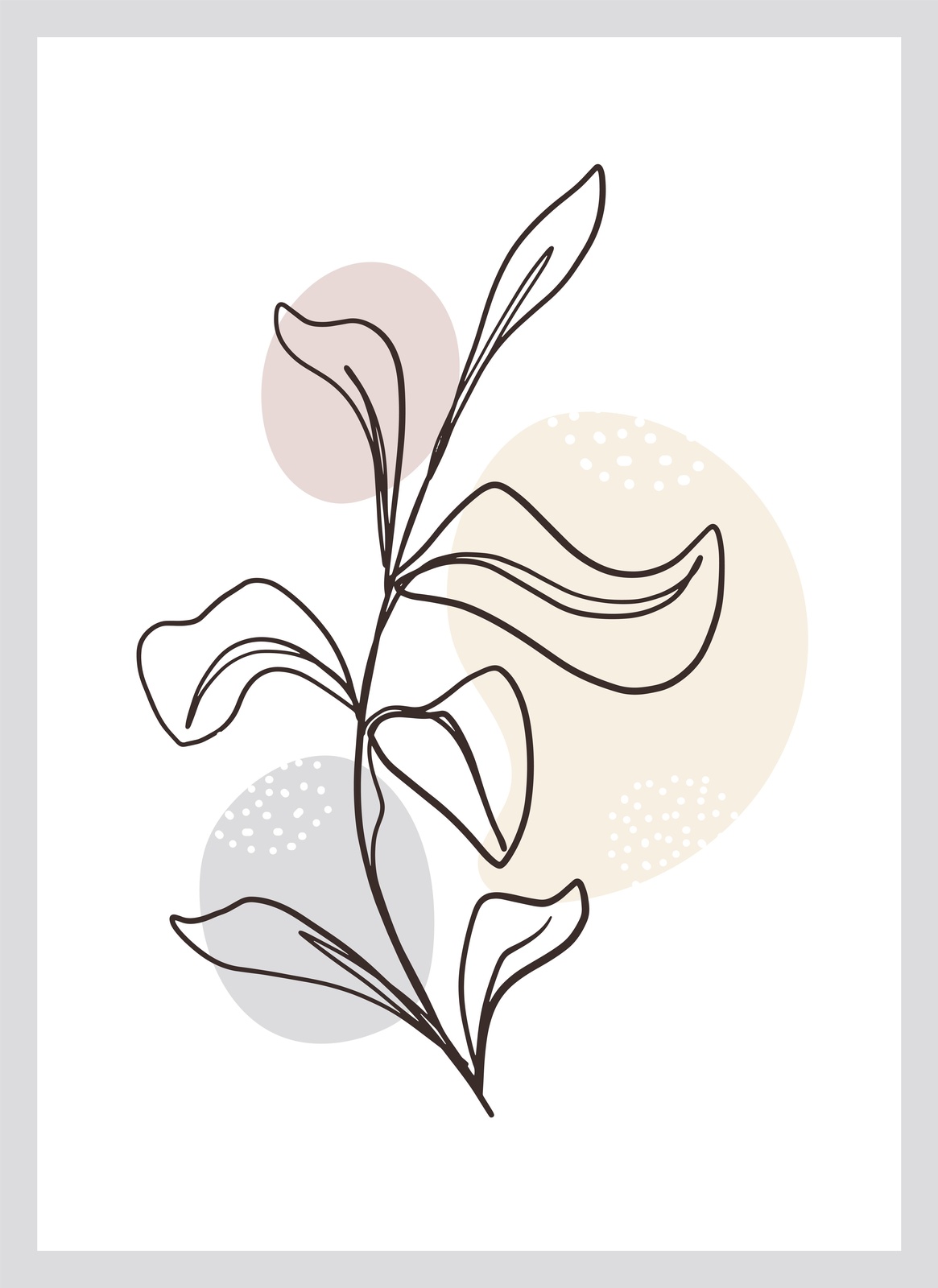 Minimalist Botanical Line Art Wall Art