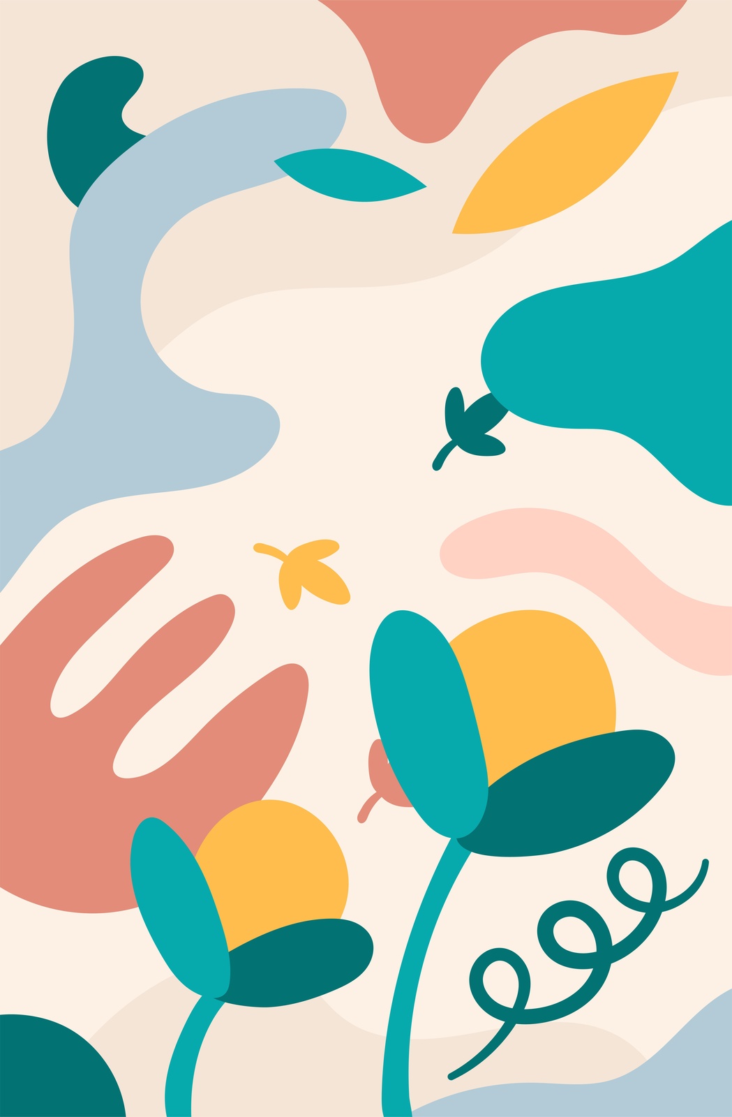 Modern Floral Abstract Wall Art