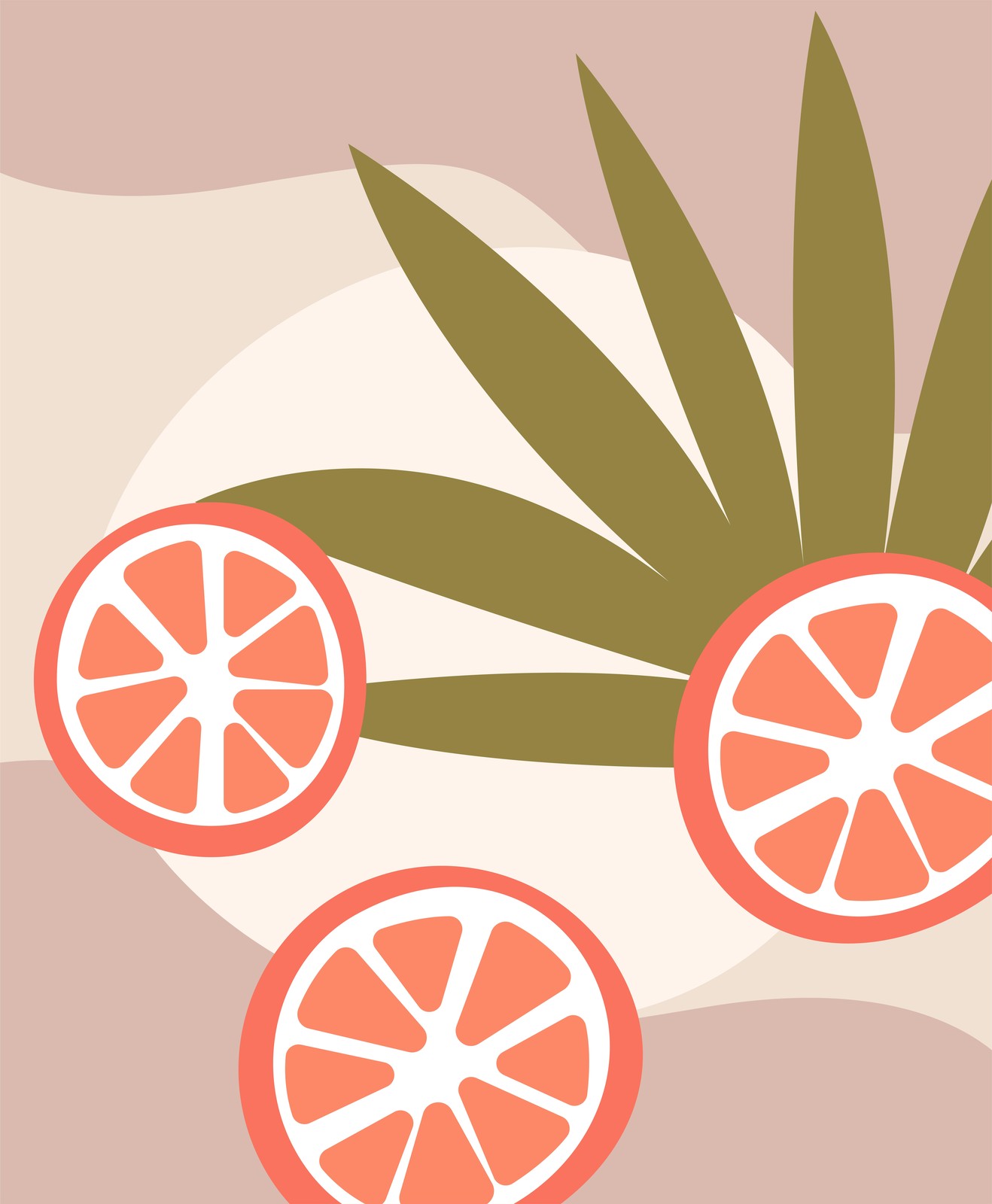 Vibrant Citrus Grove Wall Art