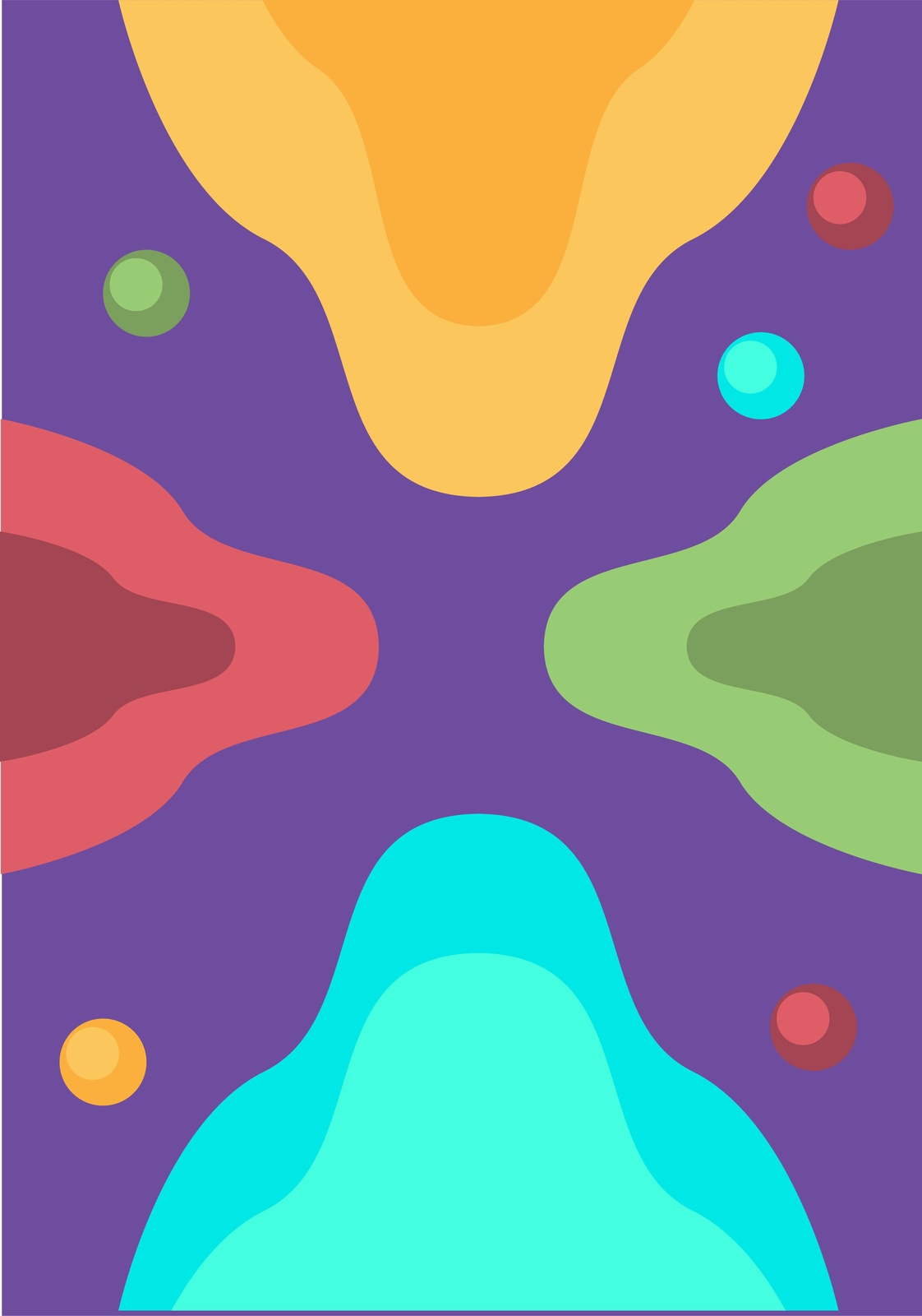 Vibrant Abstract Blob Wall Art