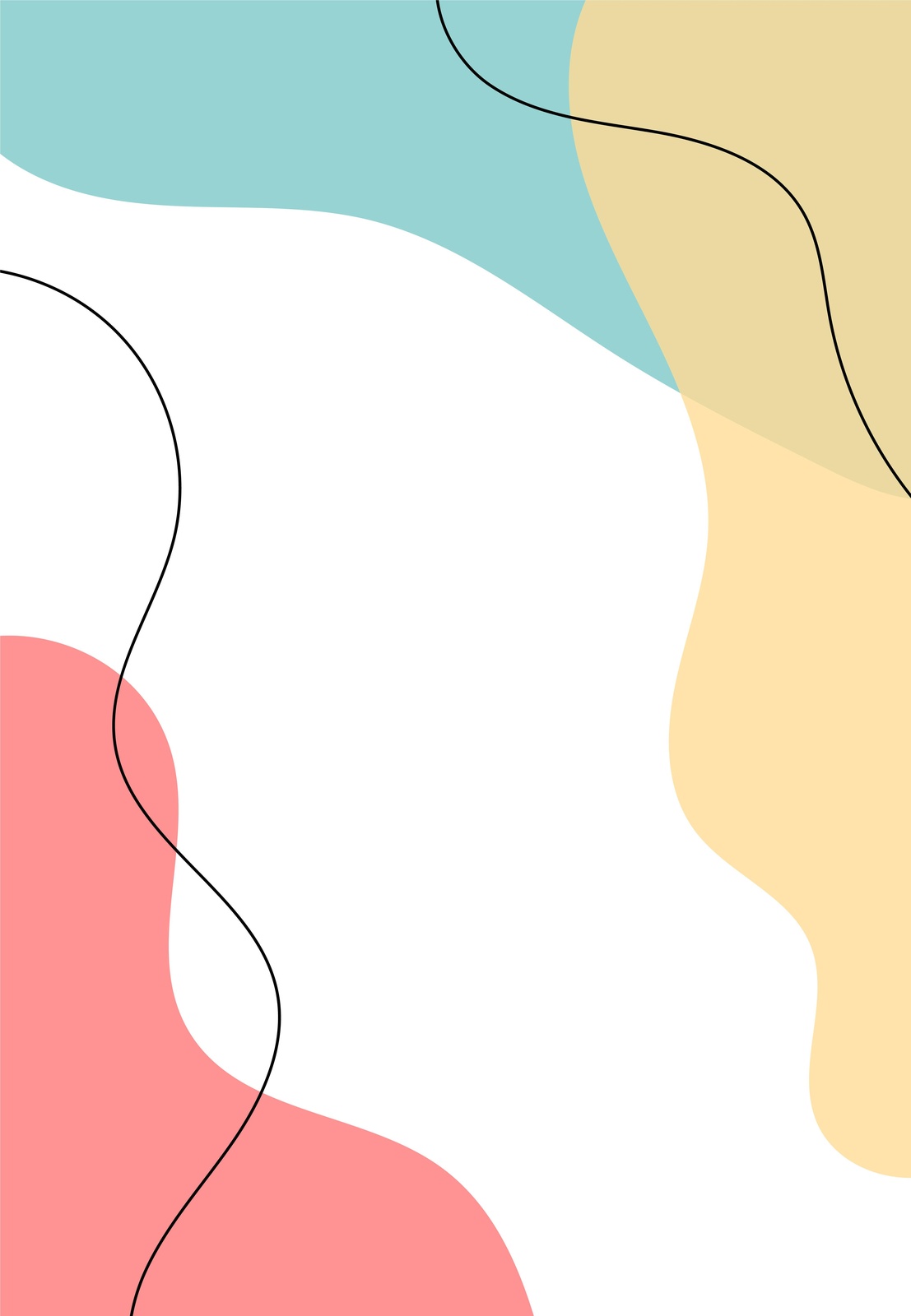 Abstract Pastel Shapes Wall Art