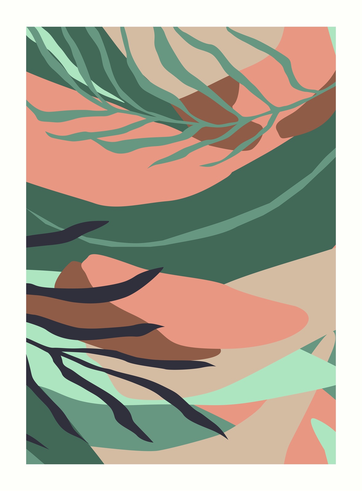 Bohemian Abstract Botanical Wall Art