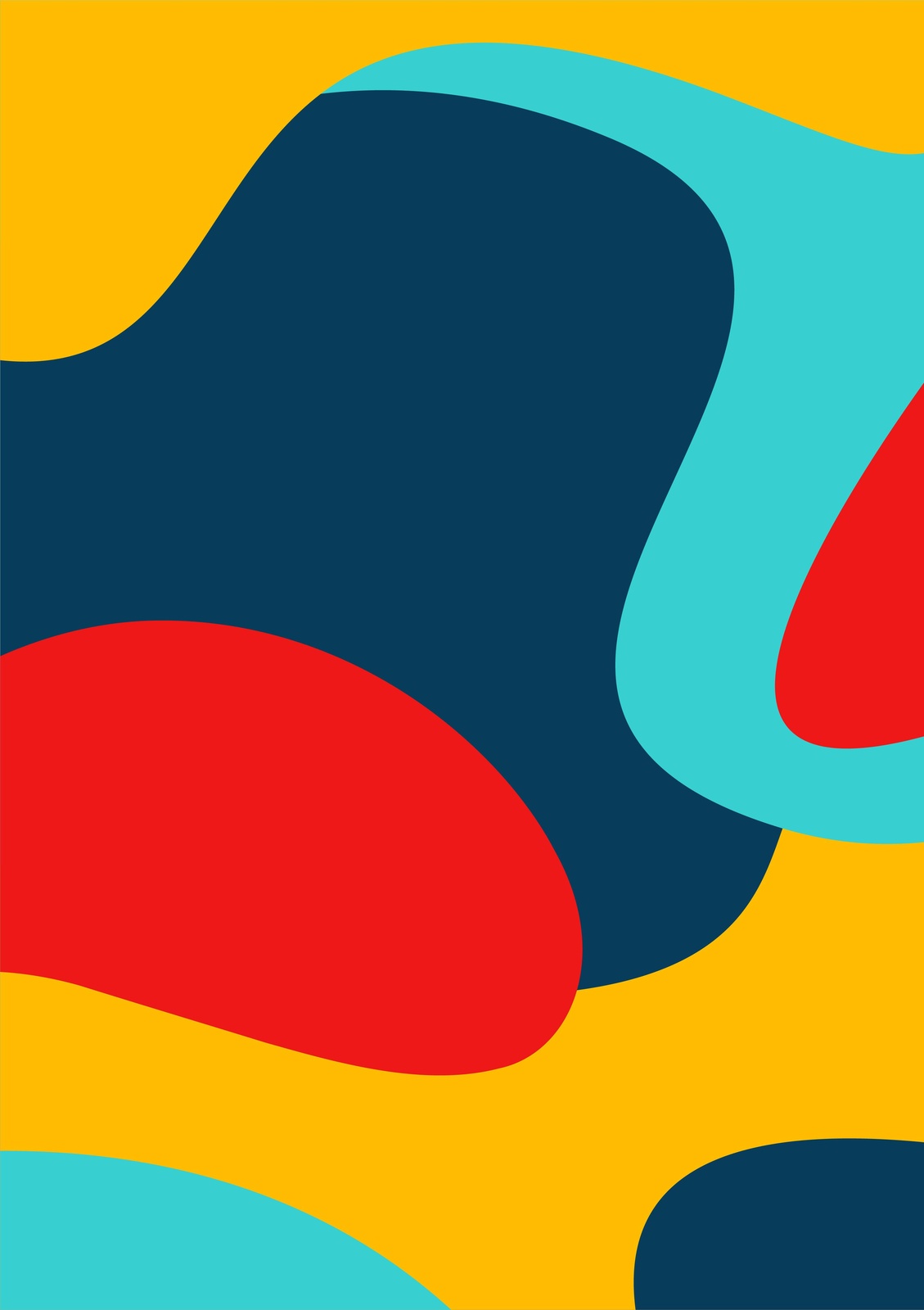Abstract Flow Retro Pop Art Wall Art