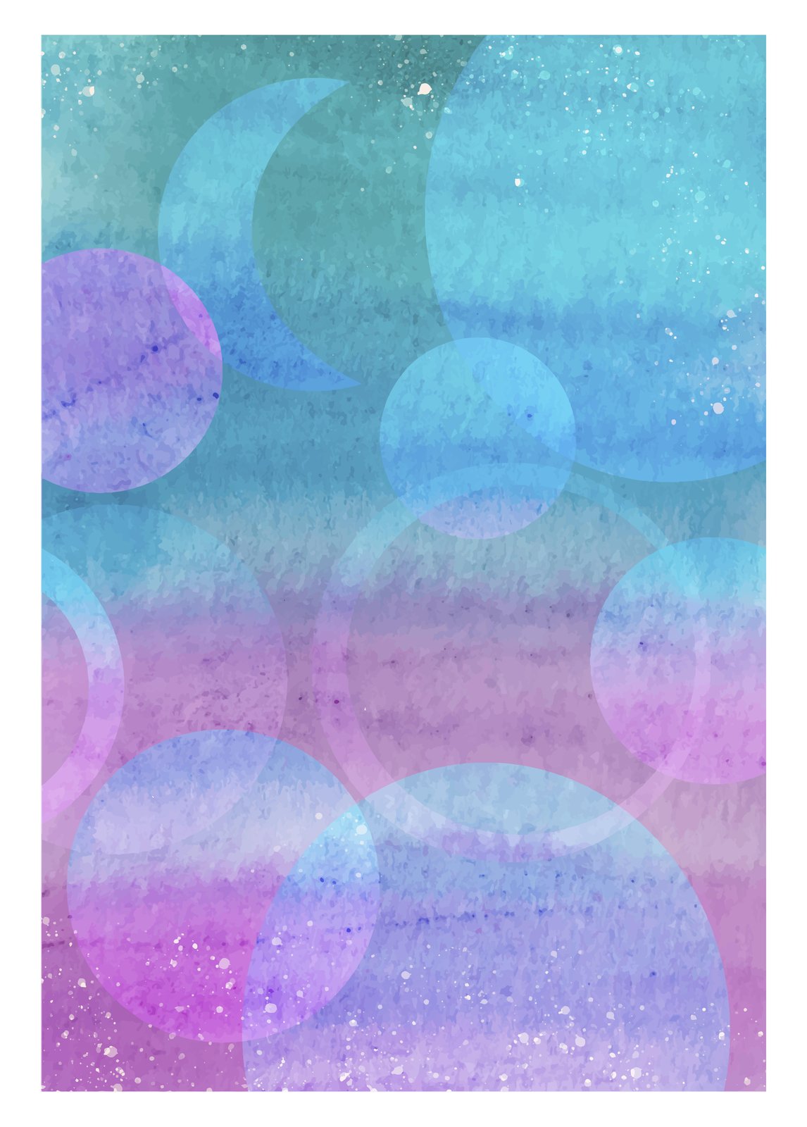 Abstract Dreamy Circles Wall Art | Modern Wall Art