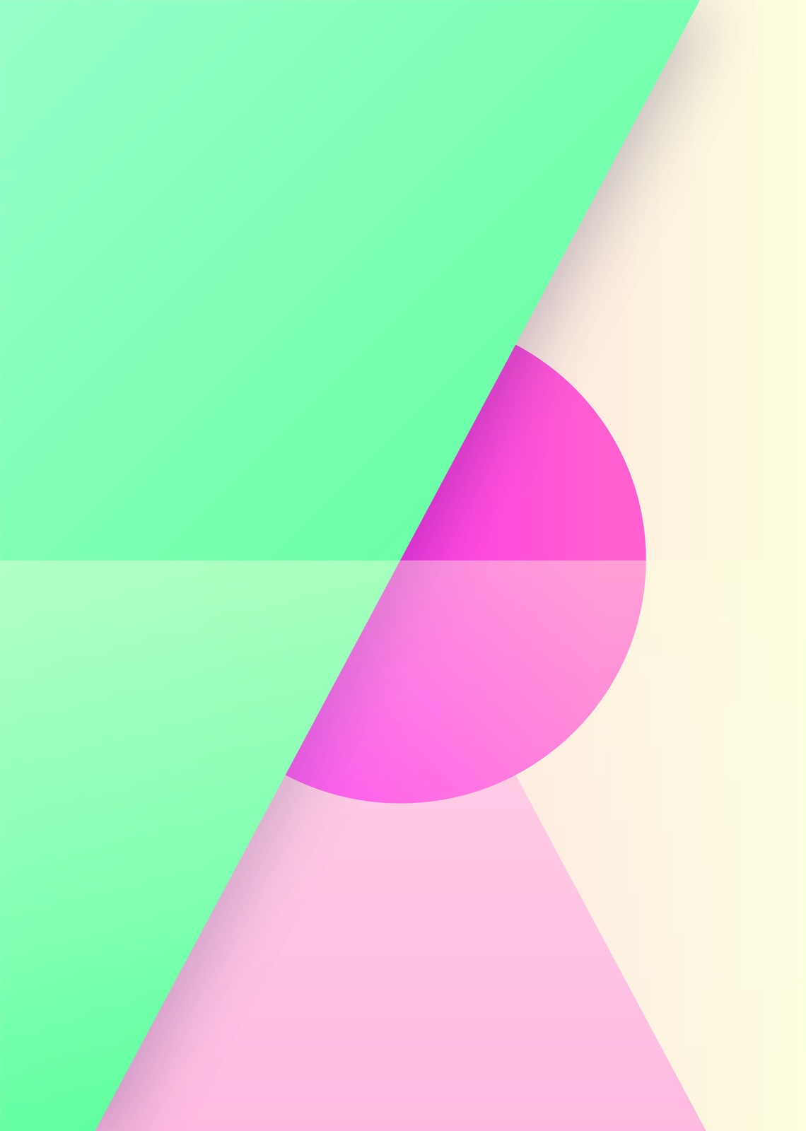 Modern Geometric Pastel Dream Wall Art