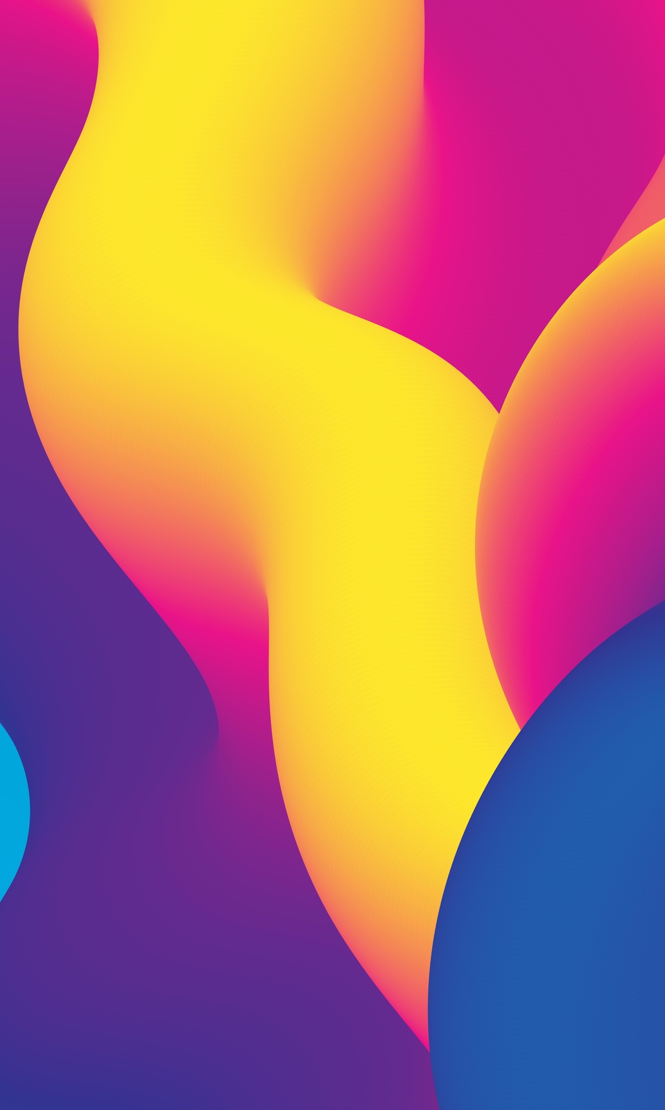 Vibrant Flow Abstract 3D Swirl Wall Art