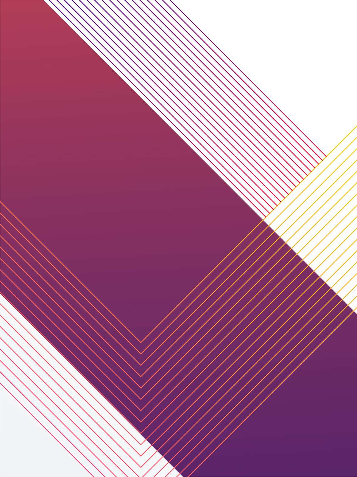 Geometric Gradient Lines Wall Art