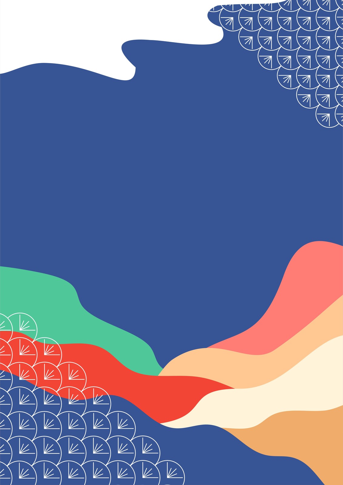 Abstract Wave Landscape Wall Art