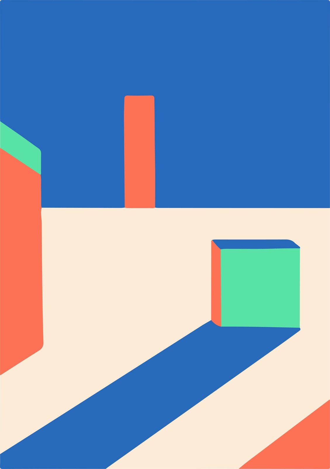Abstract Geometric Shapes Wall Art