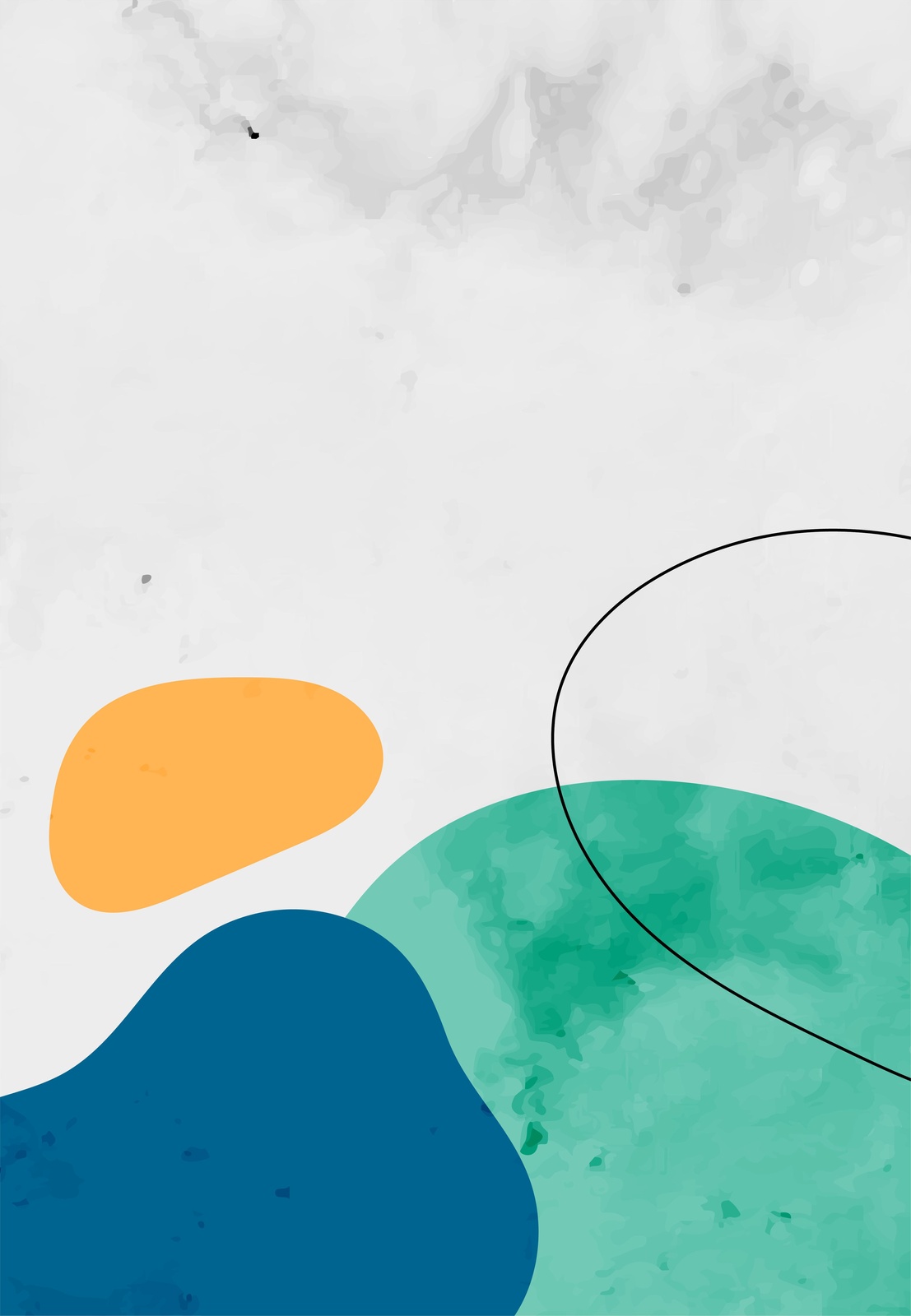 Abstract Organic Shapes Wall Art