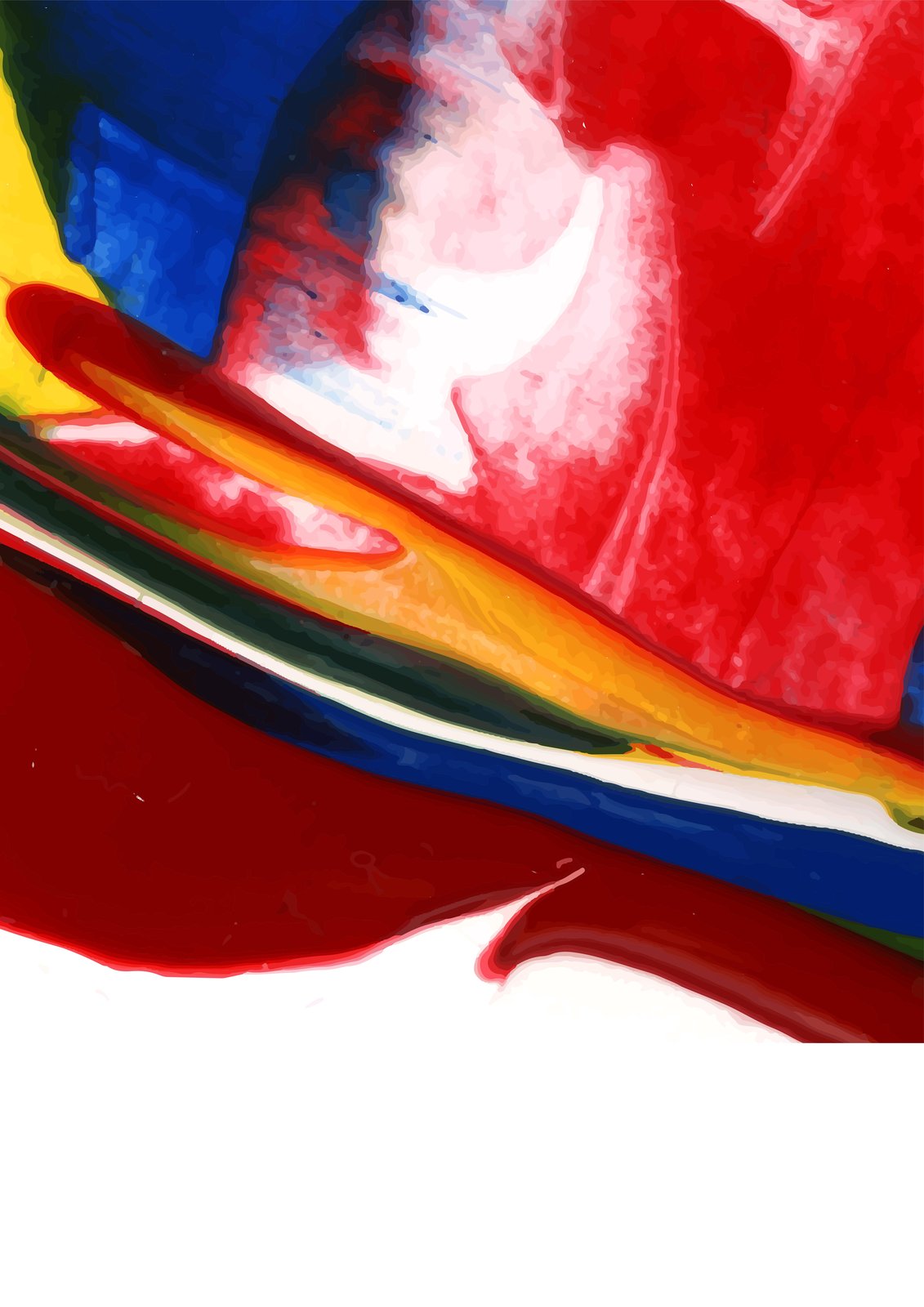 Vibrant Abstract Swirls Wall Art