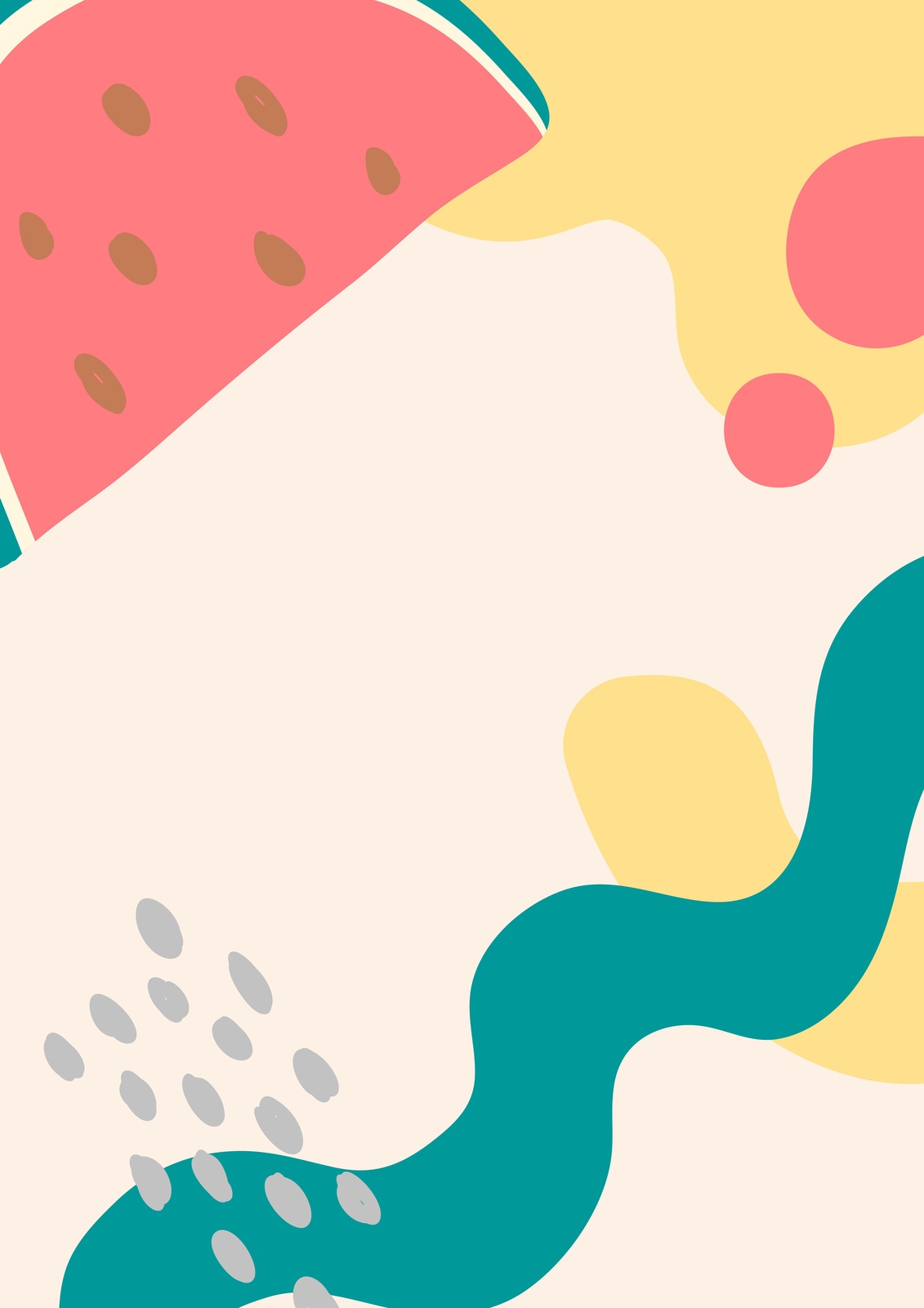 Abstract Watermelon Delight Wall Art