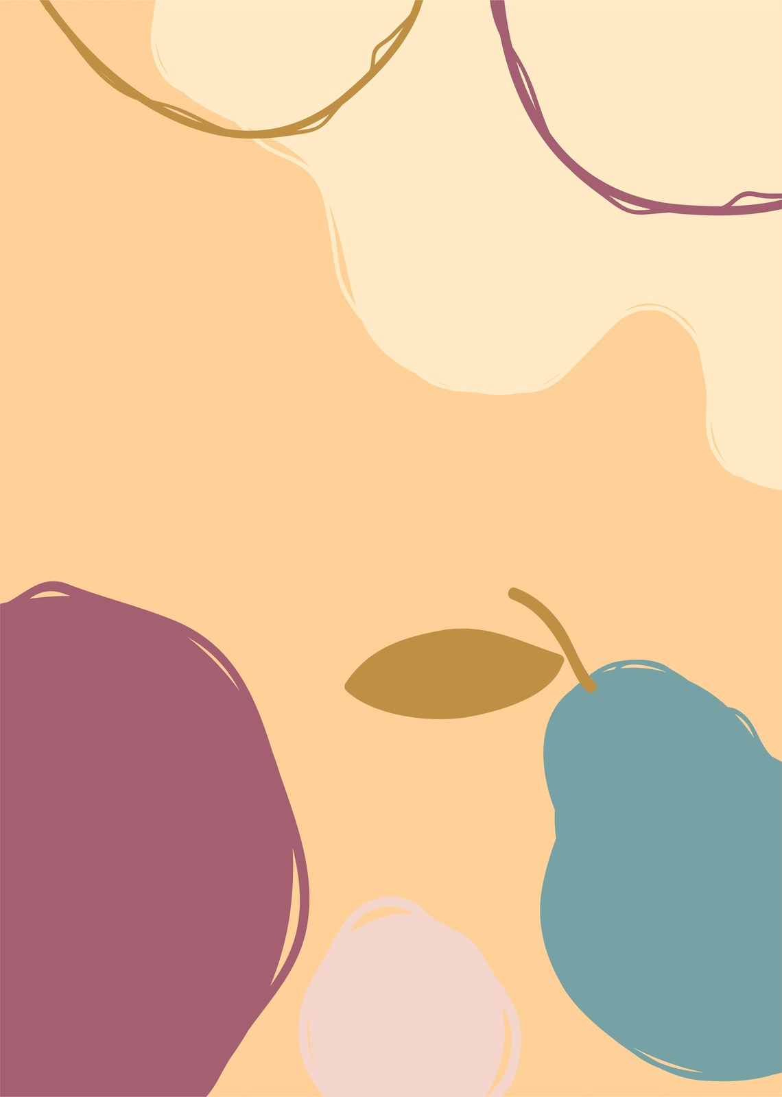 Abstract Fruit Wall Art - Modern Wall Art