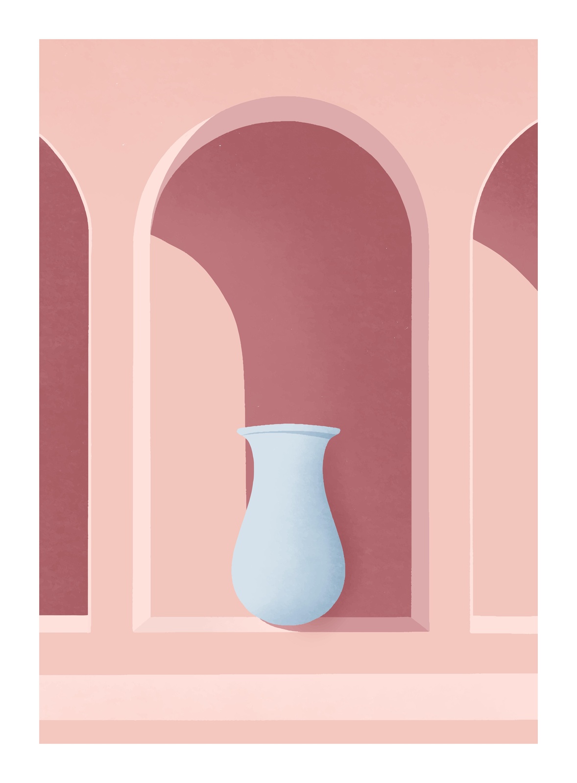 Minimalist Arch & Vase Wall Art