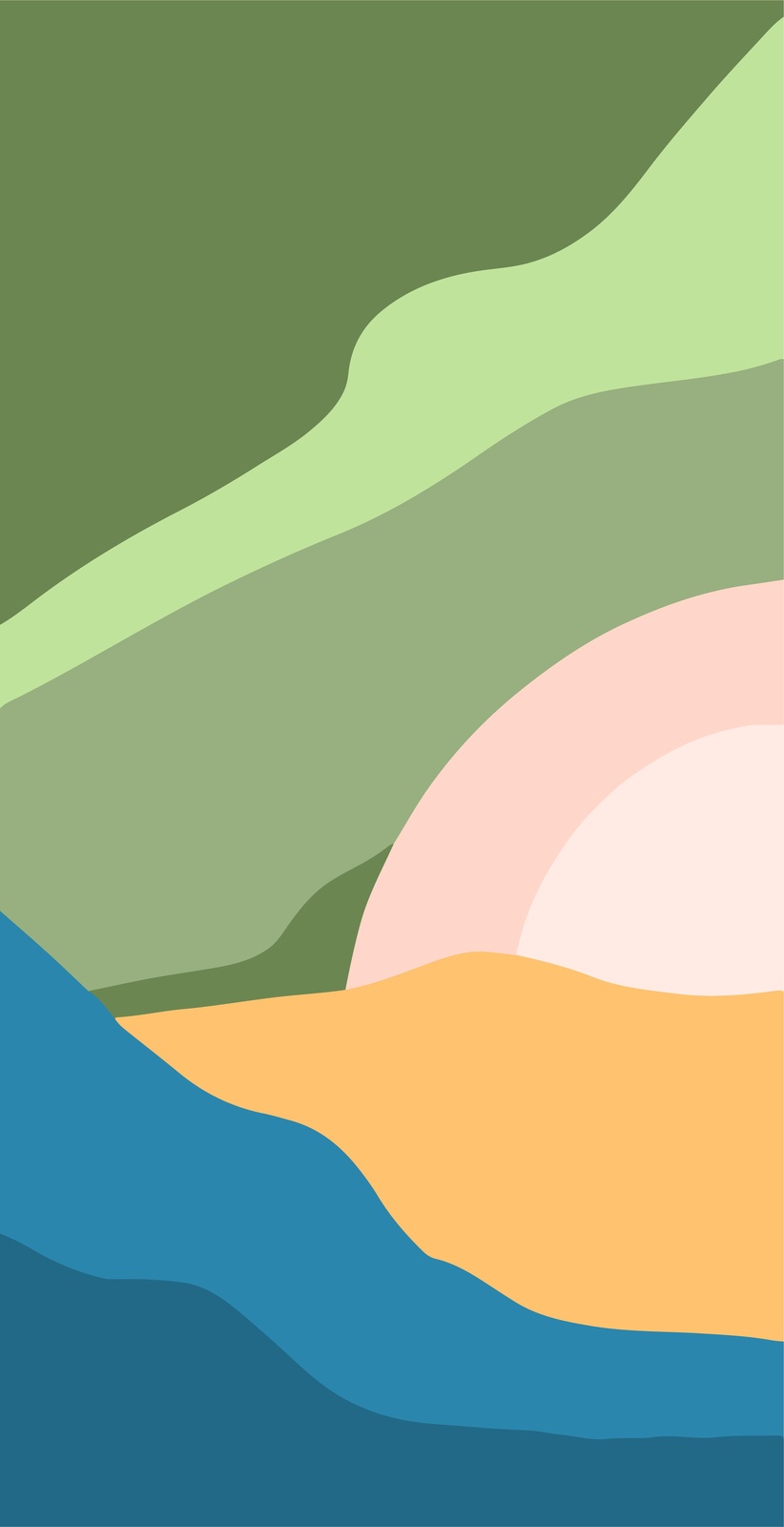 Abstract Landscape Sunset Wall Art Art