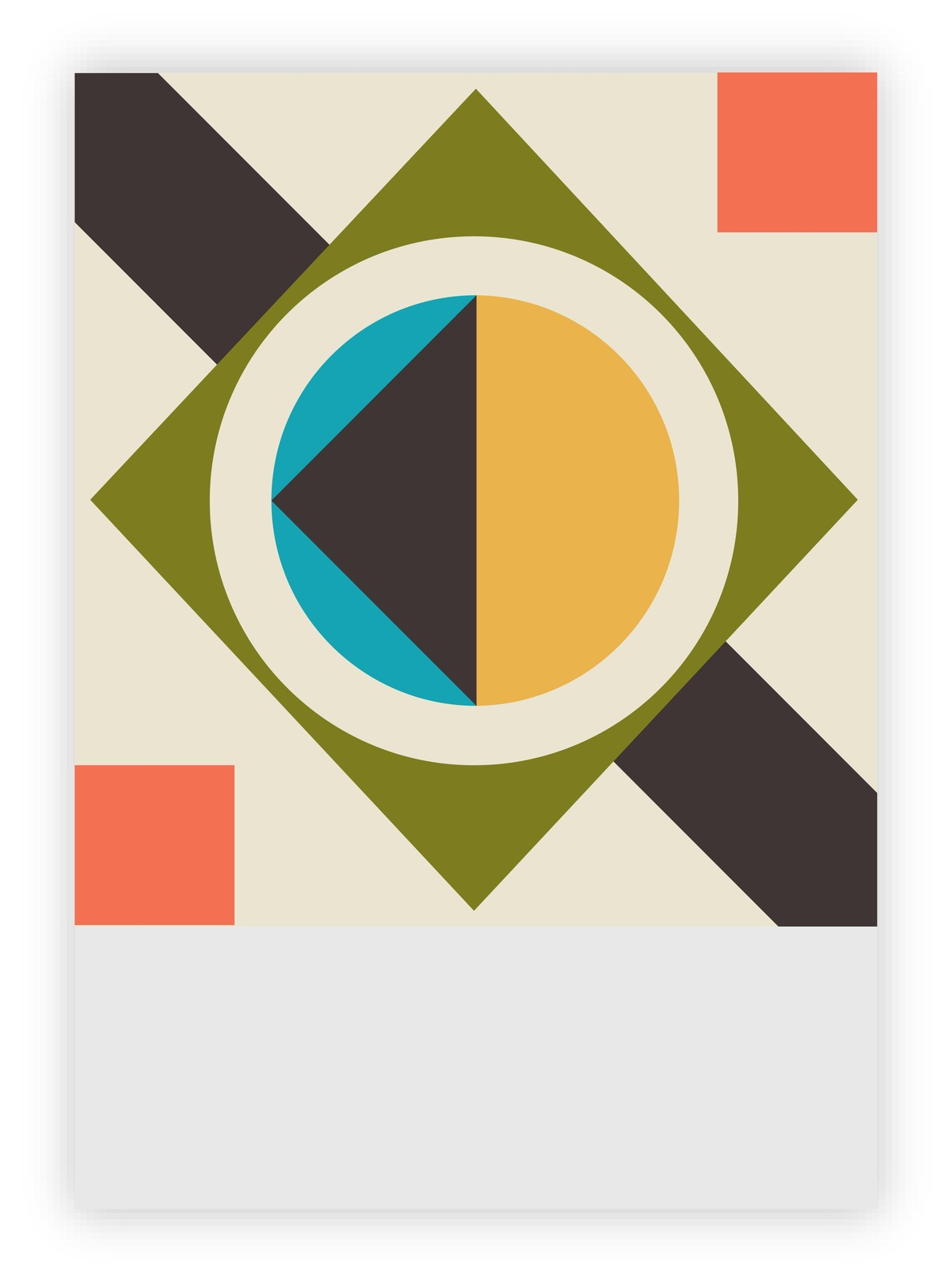 Geometric Burst Mid-Century Modern Wall Art