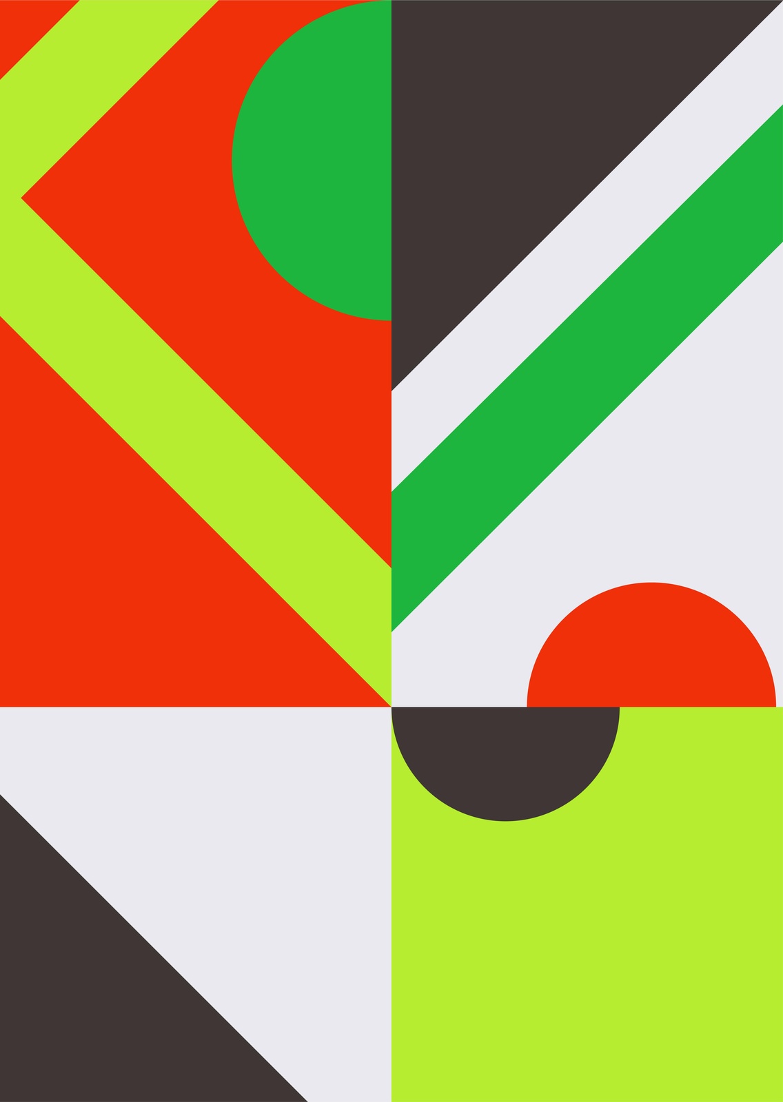 Vibrant Geometric Pop Art Wall Art