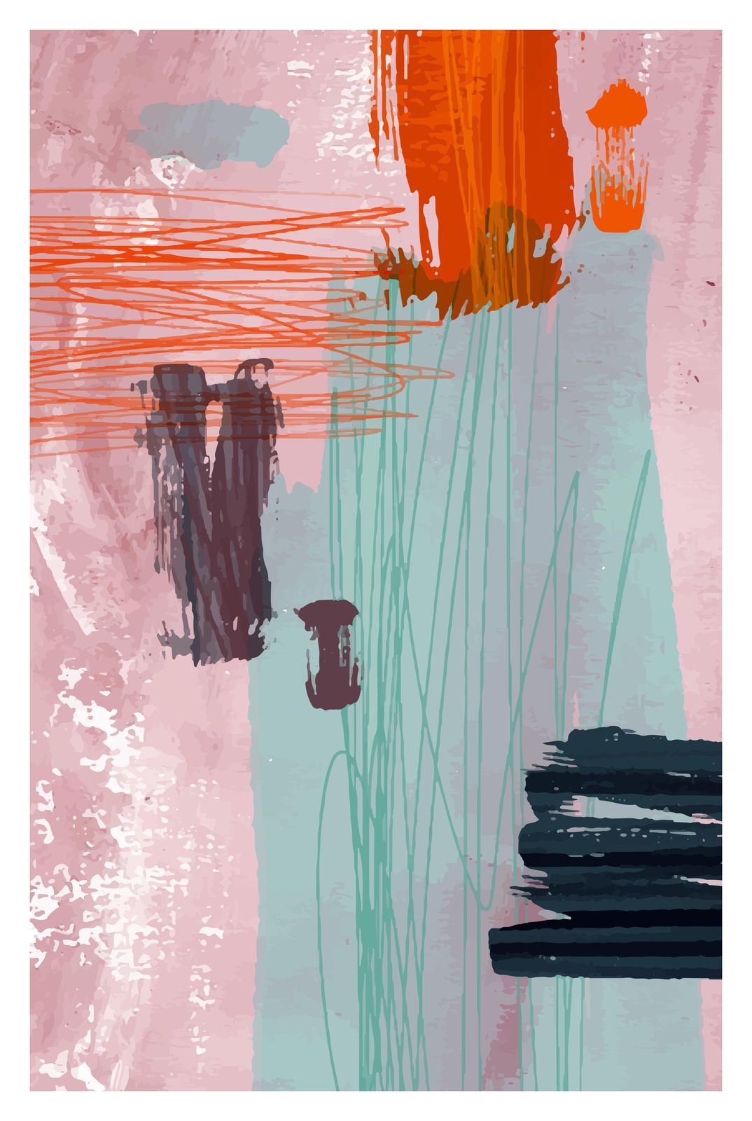Abstract Burst Wall Art for Modern Spaces