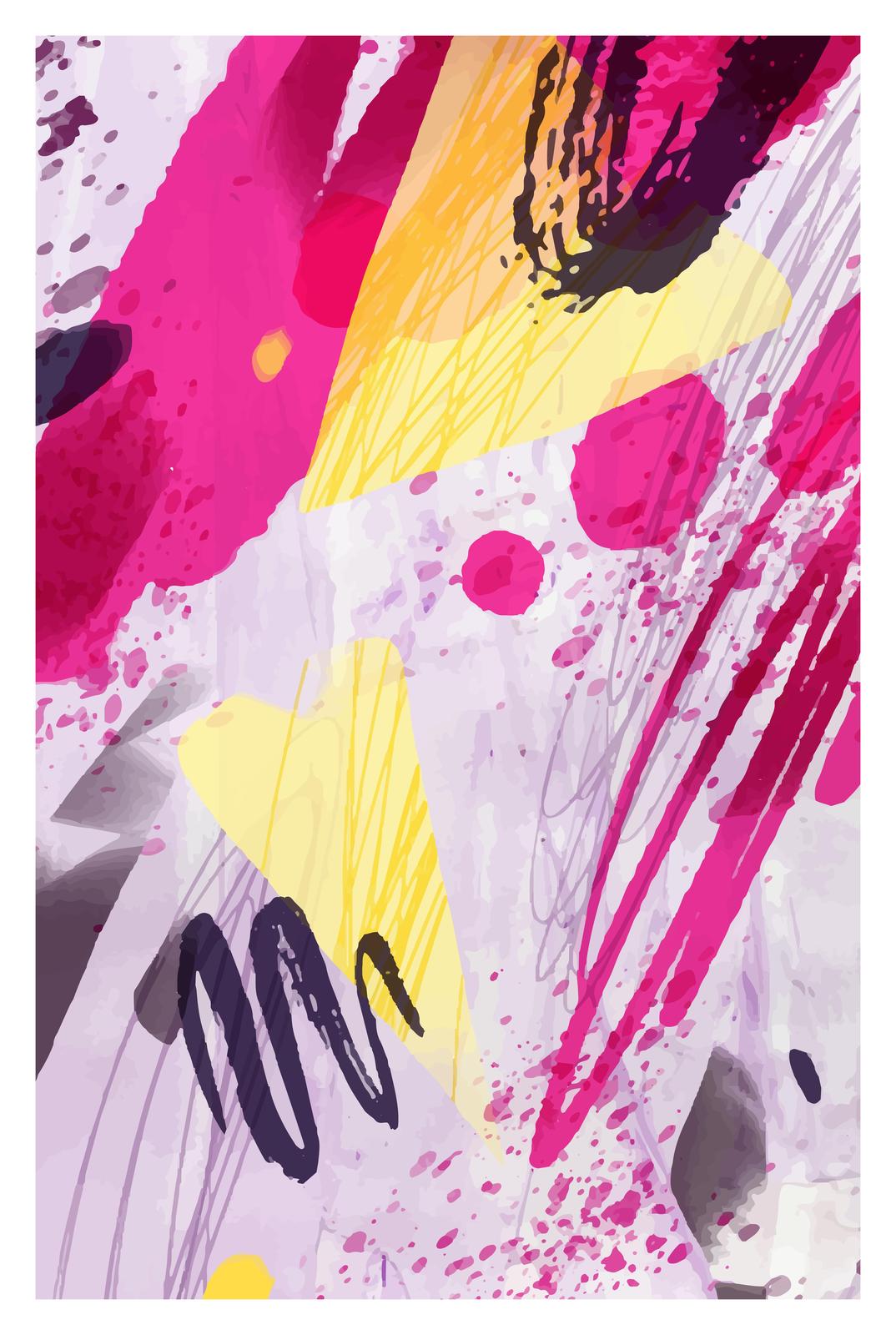 Vibrant Abstract Splatter Wall Art