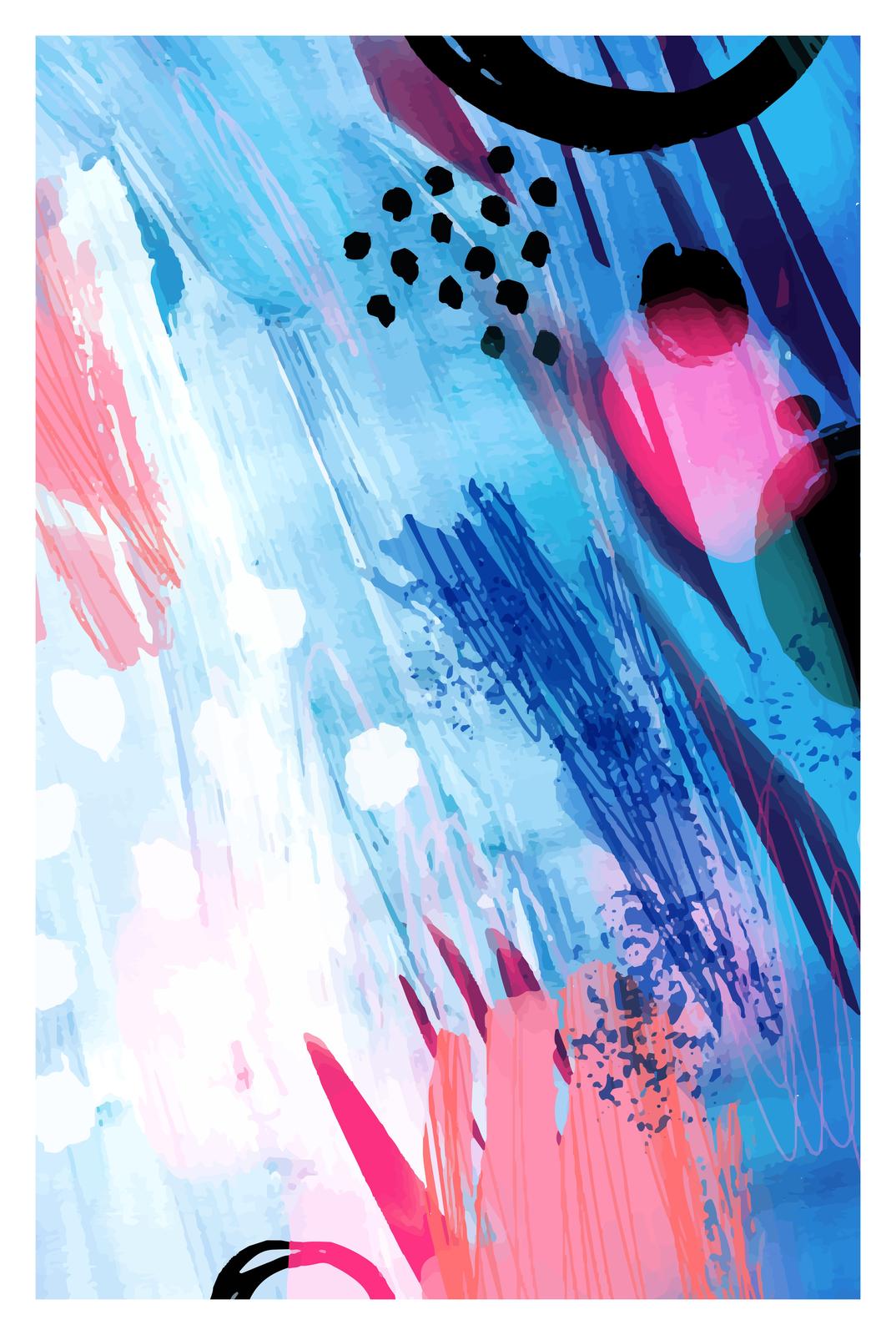Vibrant Abstract Splash Wall Art