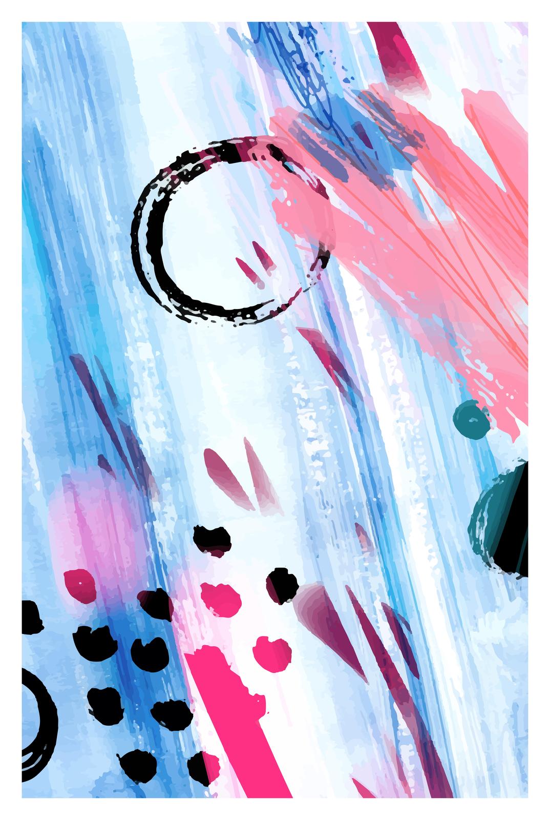 Vibrant Abstract Splatter Wall Art