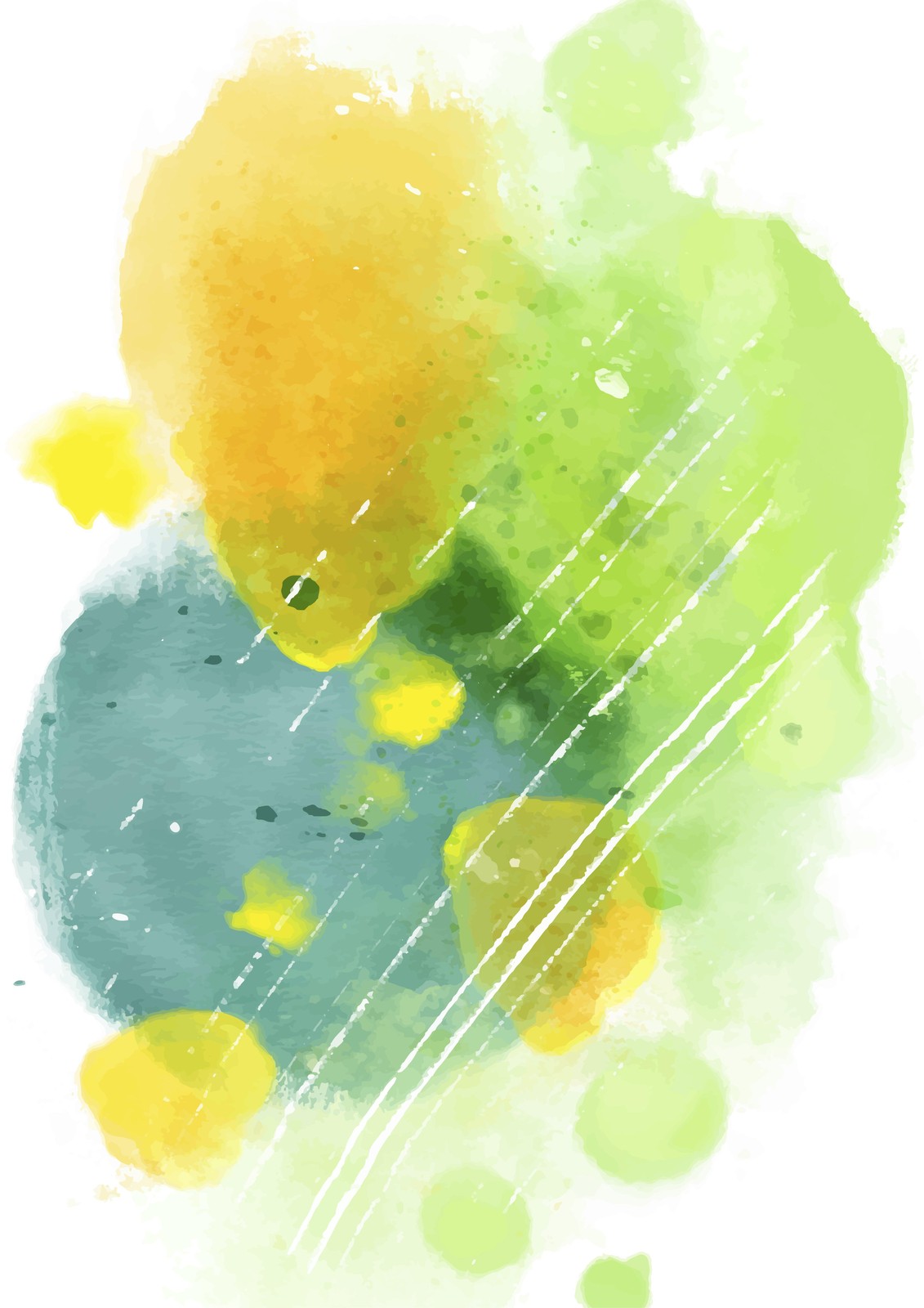 Abstract Watercolor Splash Wall Art