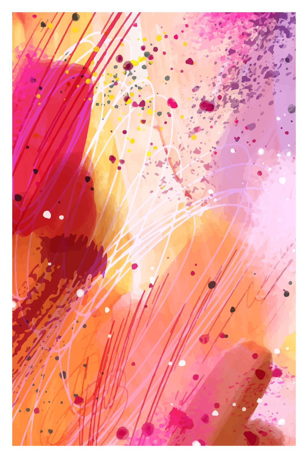 Vibrant Abstract Splatter Wall Art