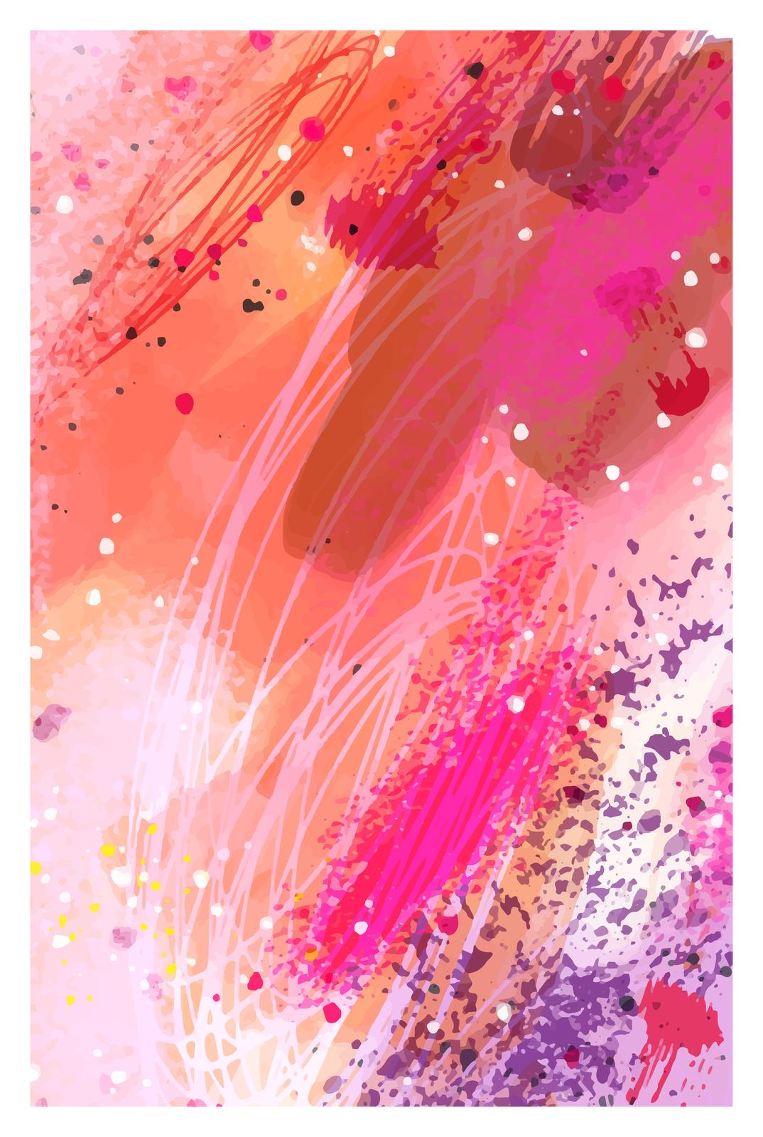Vibrant Abstract Splash Wall Art