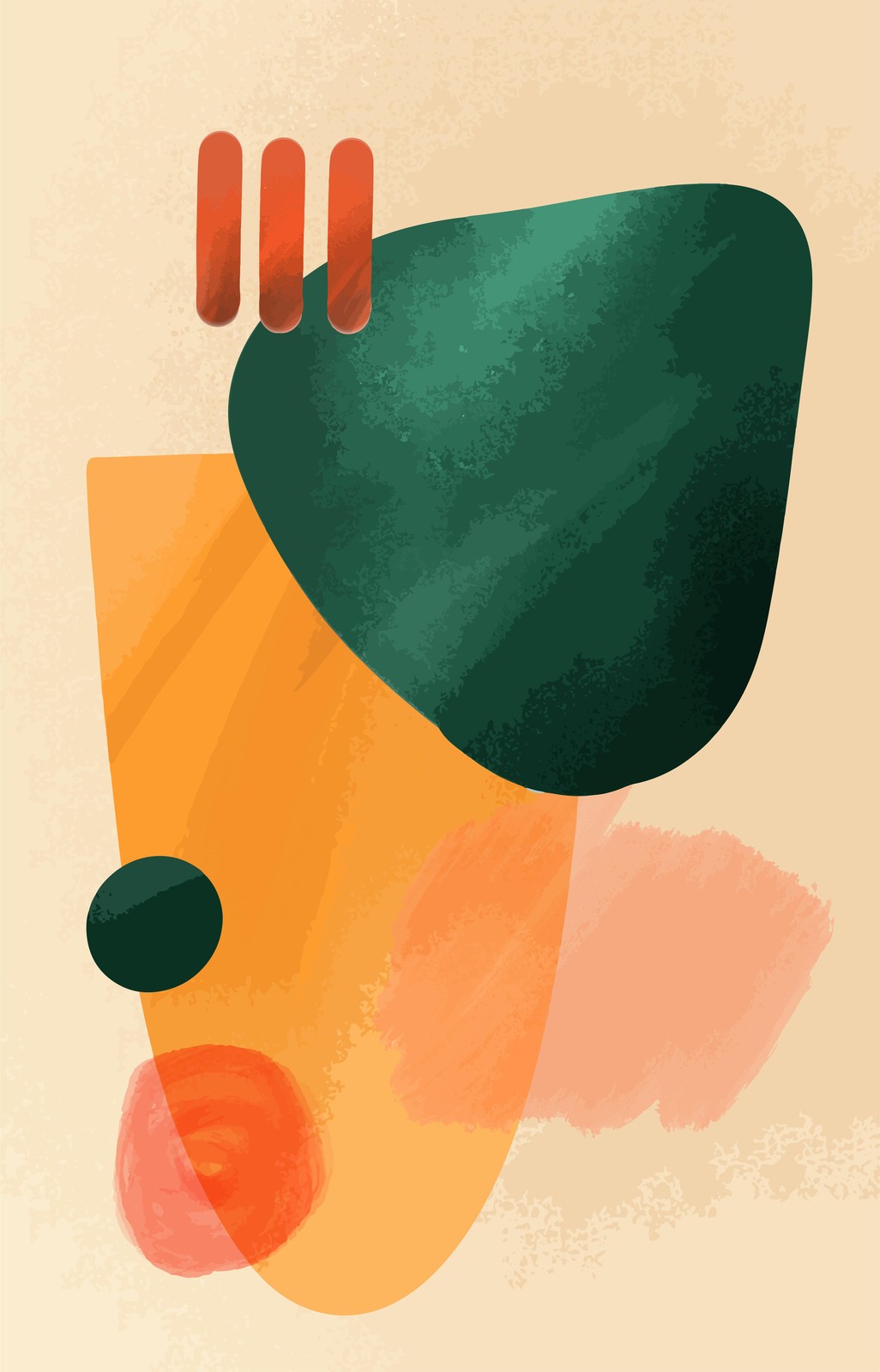 Abstract Shapes & Colors Wall Art