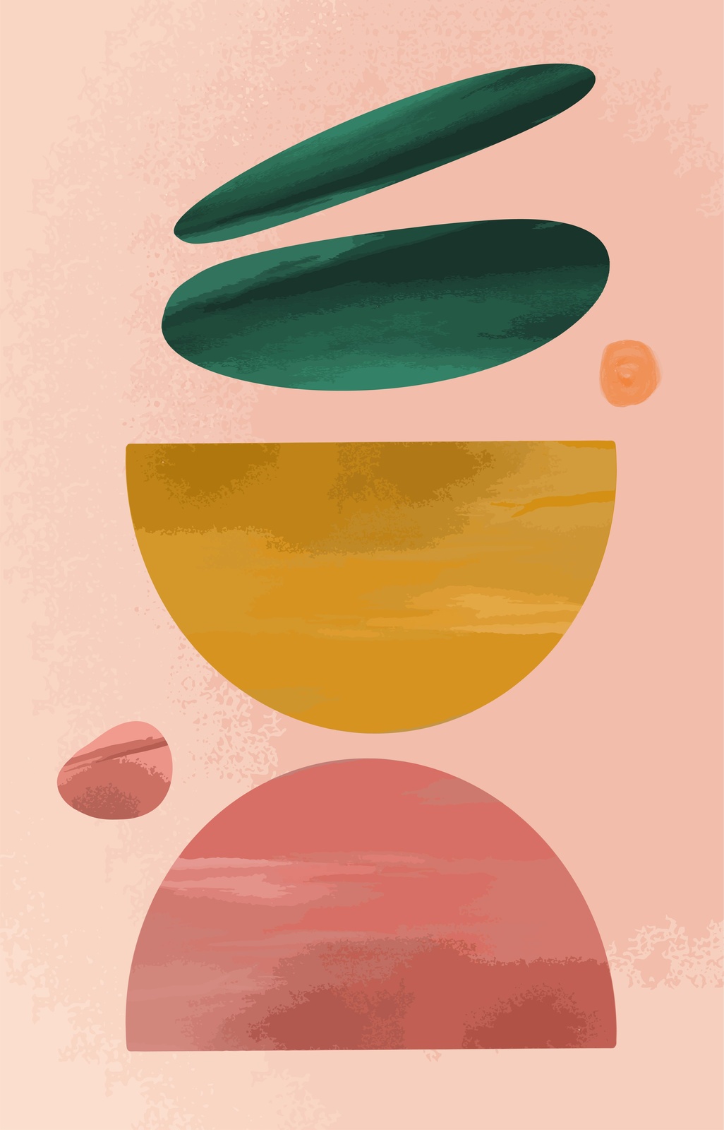 Abstract Mid-Century Geometric Wall Art