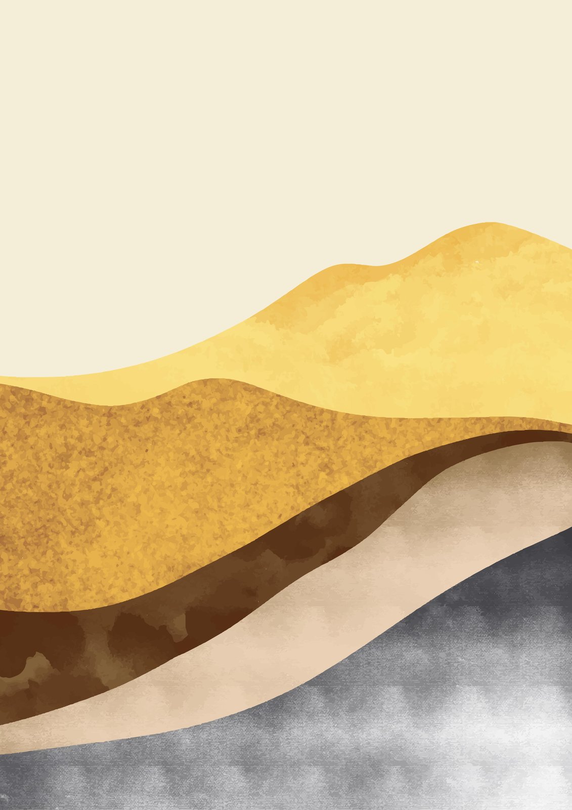 Abstract Desert Landscape Wall Art