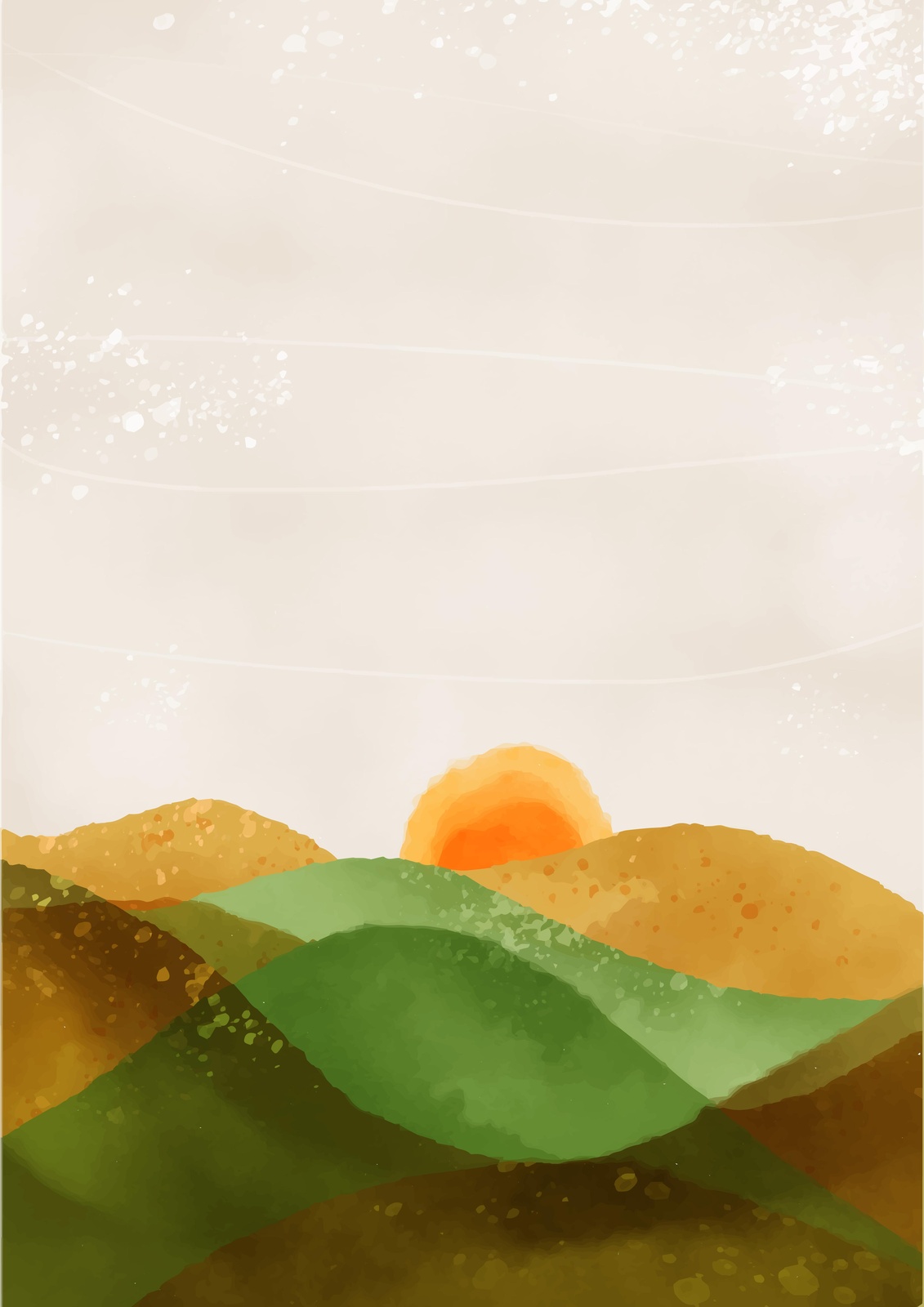 Serene Sunrise Landscape Wall Art