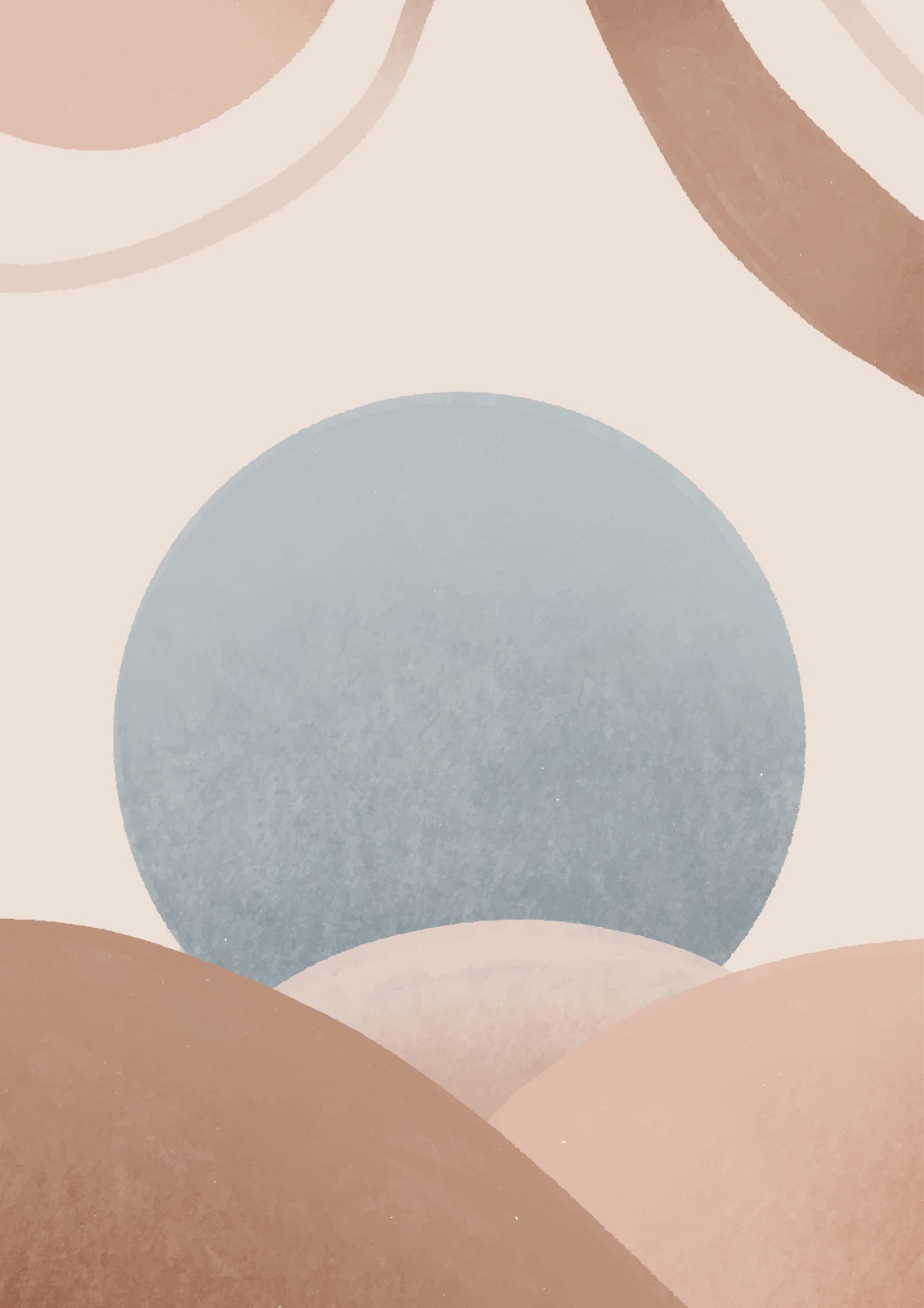Serene Abstract Landscape Wall Art