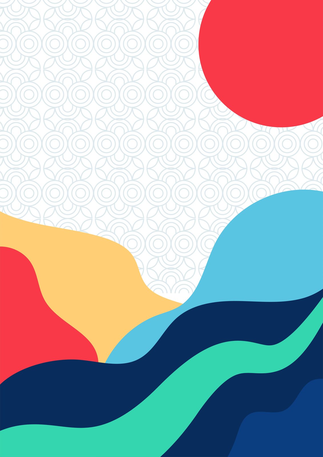 Abstract Landscape Wall Art | Mid-Century Modern Art