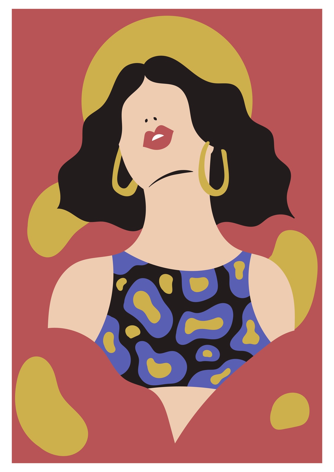 Bold Abstract Portrait Wall Art