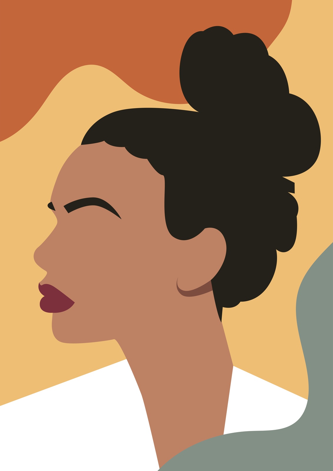 Modern Abstract Portrait Wall Art