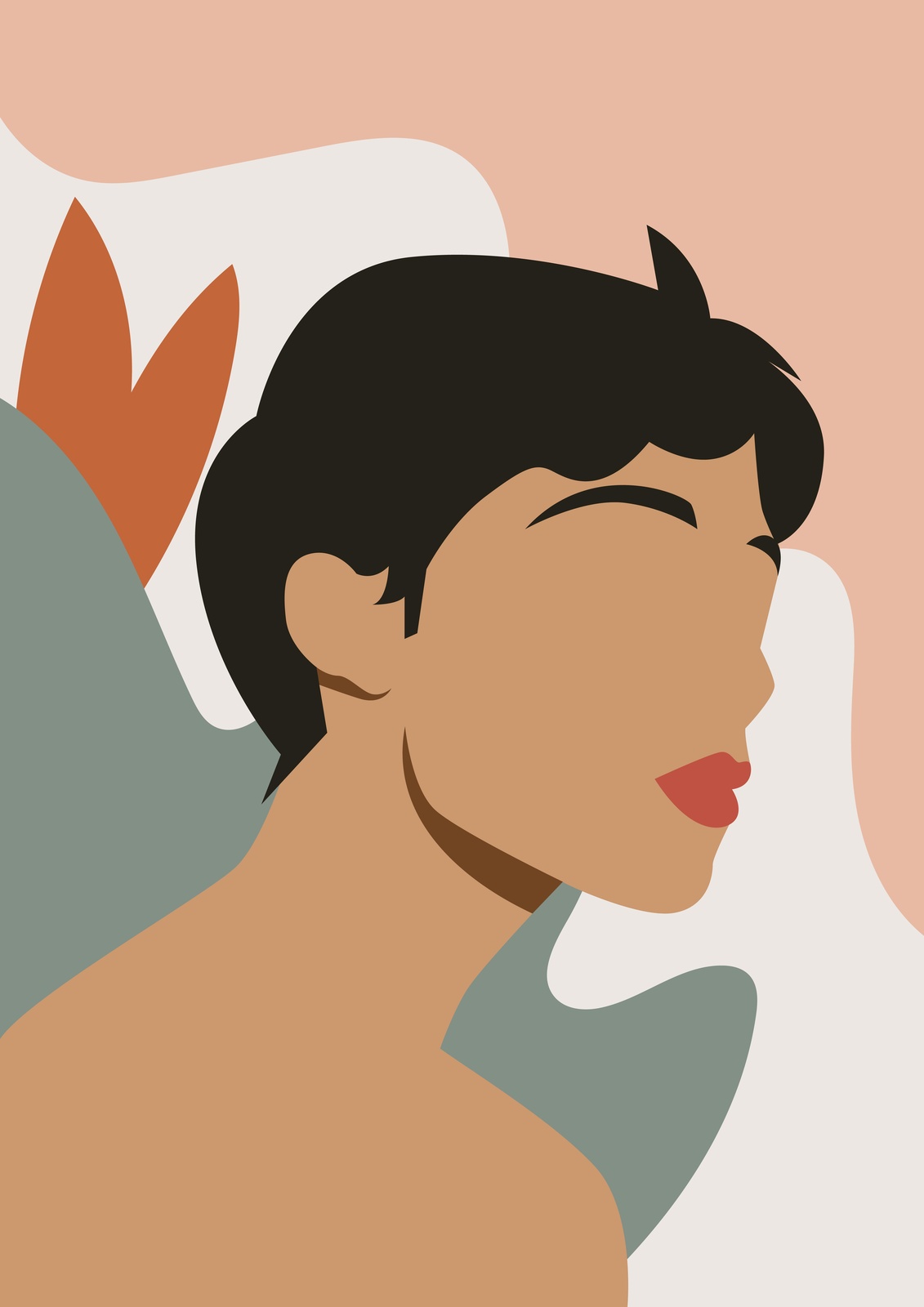 Modern Abstract Portrait Wall Art