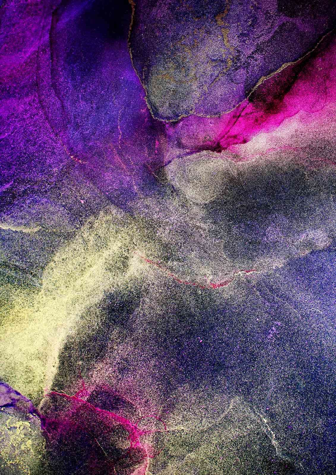 Midnight Nebula Abstract Wall Art